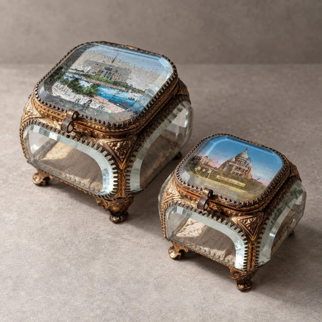 Jewellery box (2) - Faceted glass