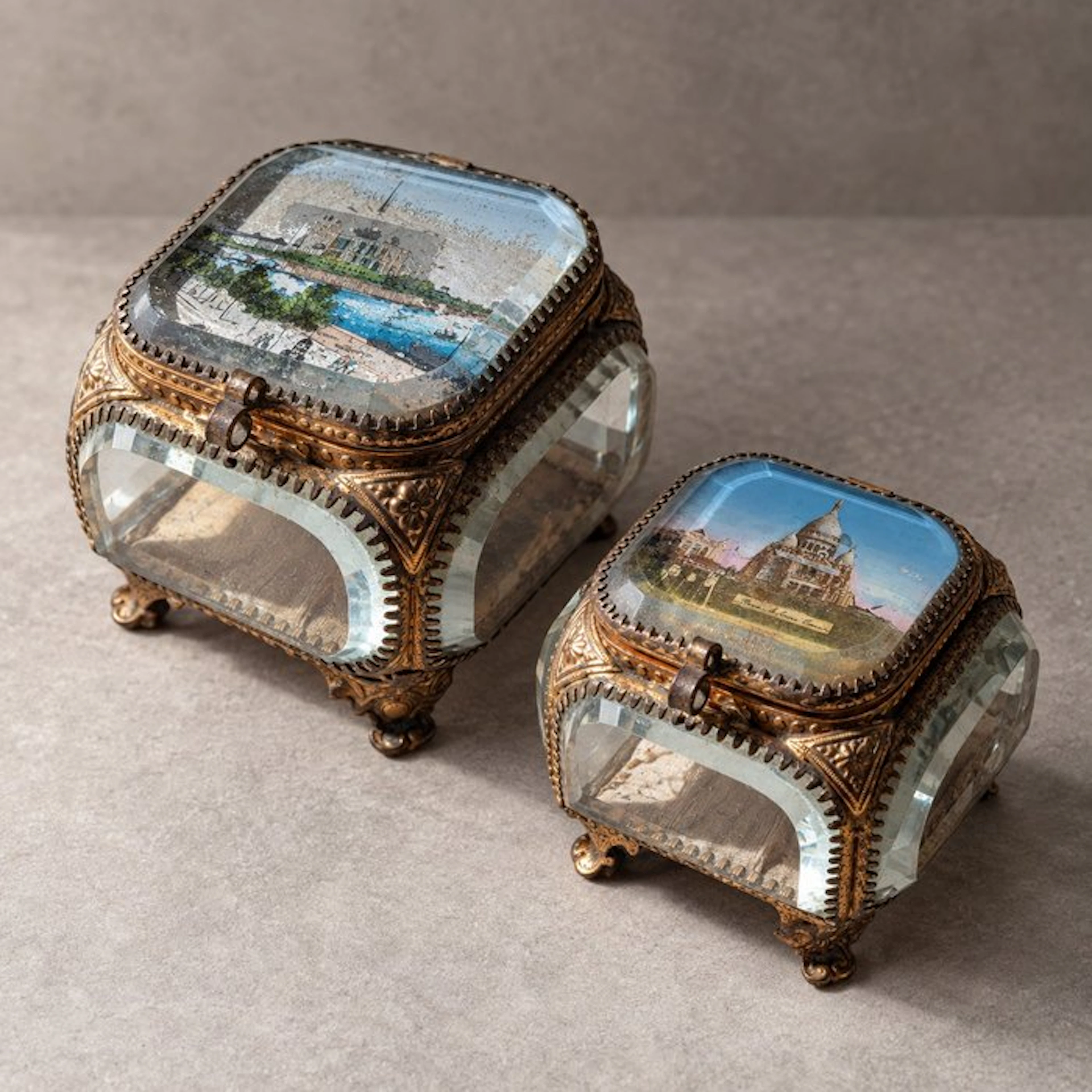 Jewellery box (2) - Faceted glass