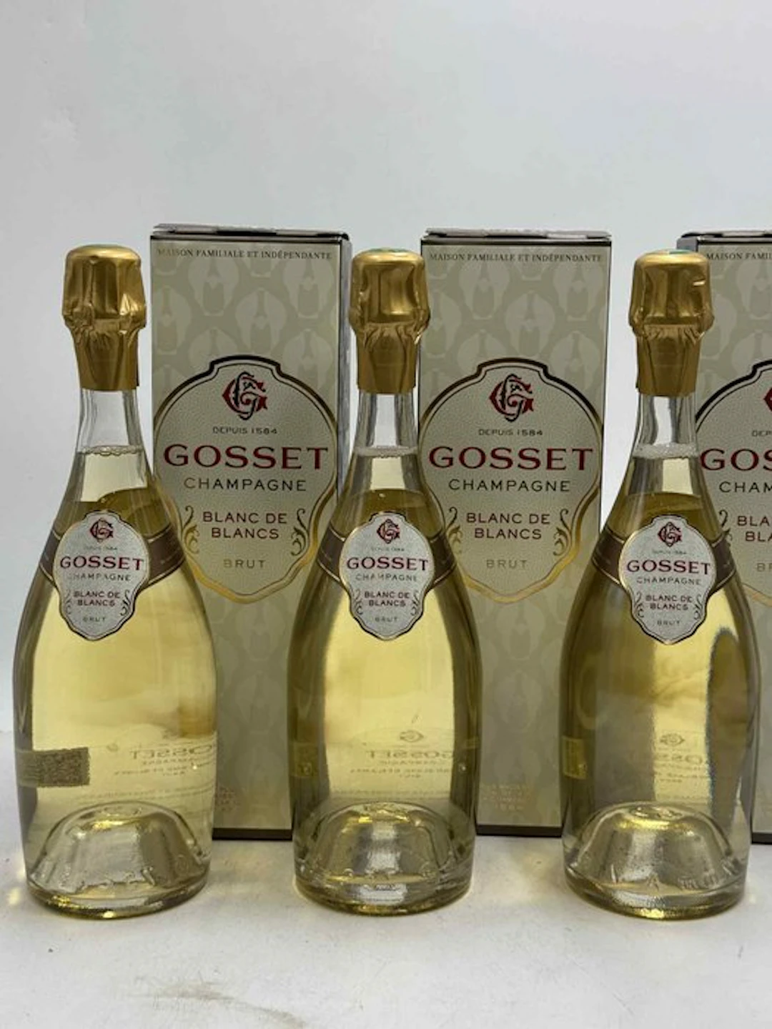 Gosset, Grand Blanc de Blancs - Champagne Blanc de Blancs - 3 Bouteilles (0,75 L)