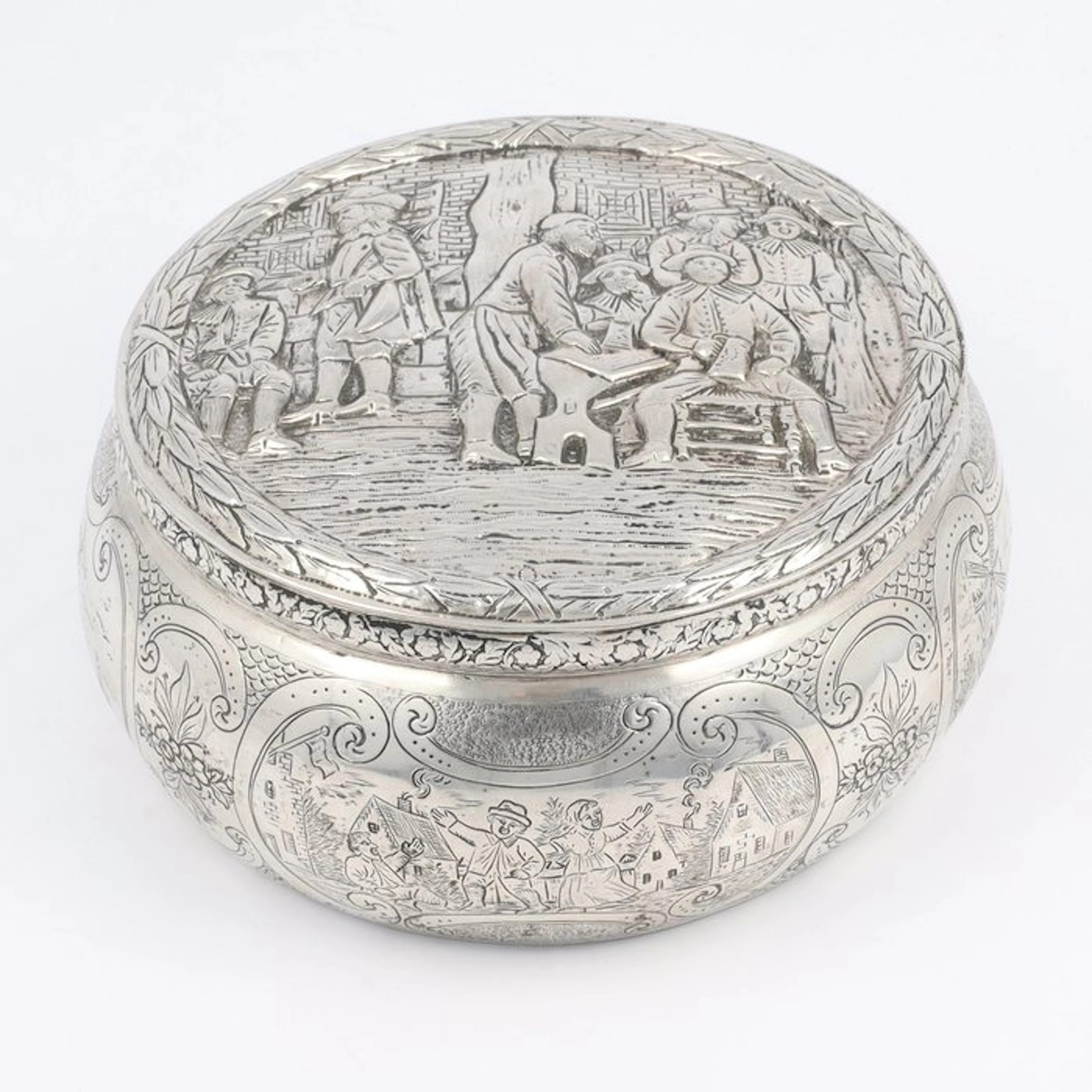 Cornelis Rietveld (Schoonhoven 1903) - Cookie jar - .833 silver