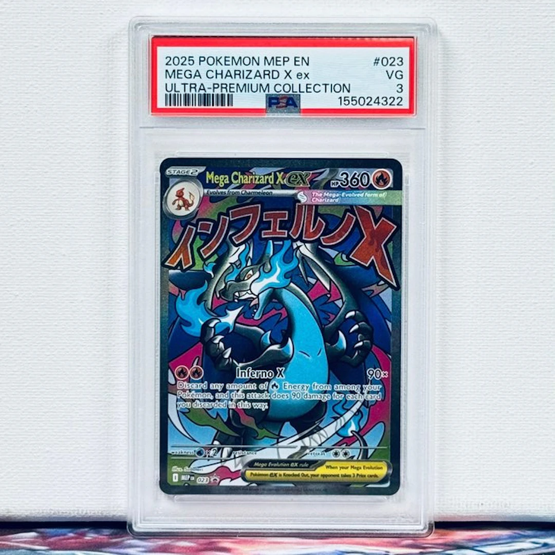 Pokémon Graded card - Mega Charizard X ex #023 2025...