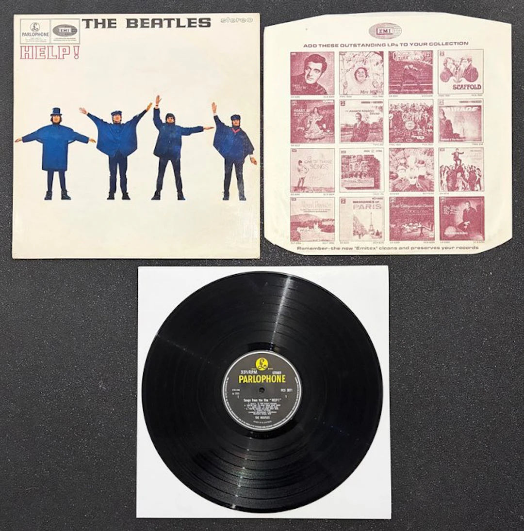 Beatles - Help! (UK) – RARE 1969 Last Yellow/Black...