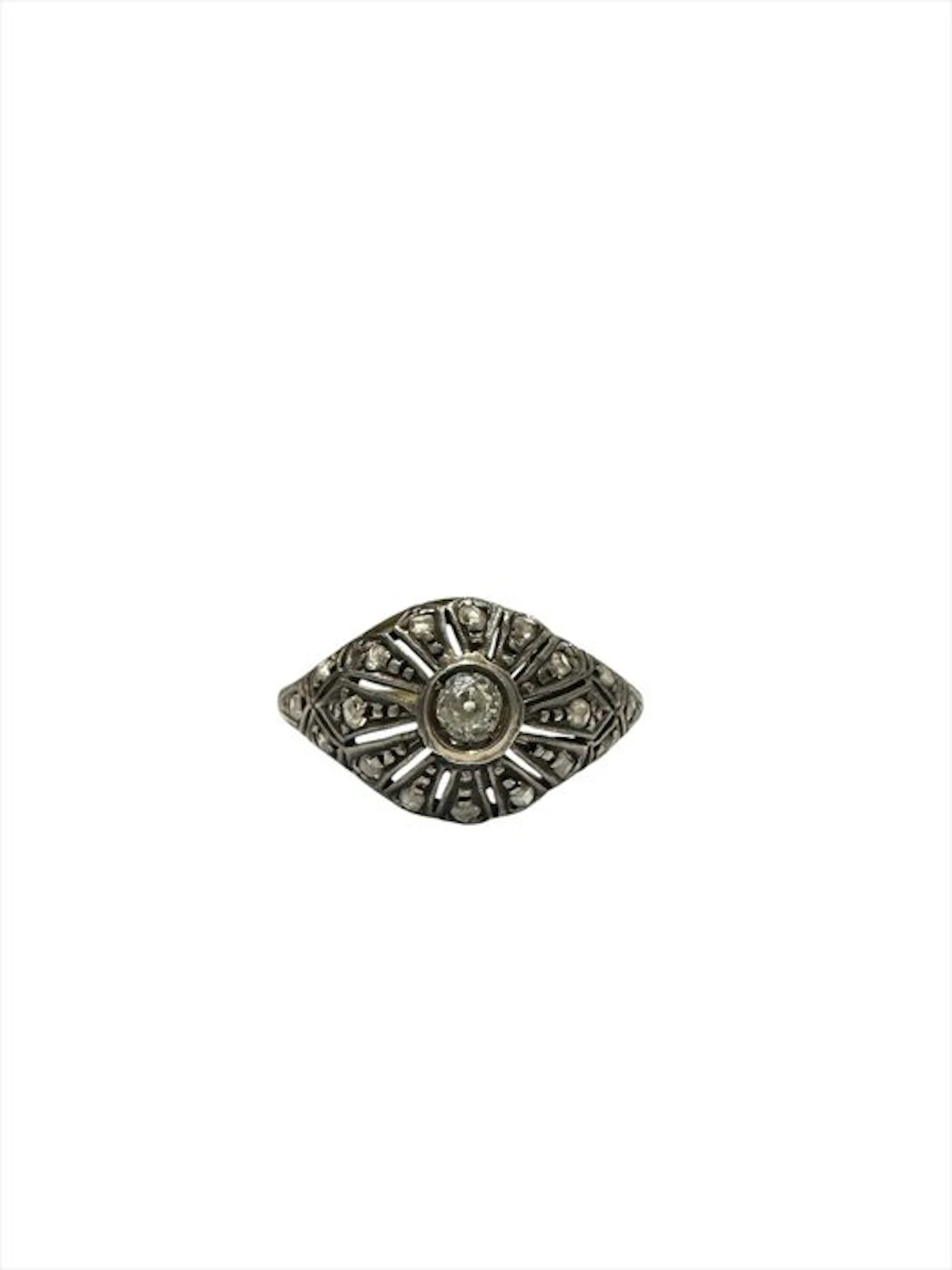 Ring - 18 kt. Yellow gold Diamond (Natural) - Diamond