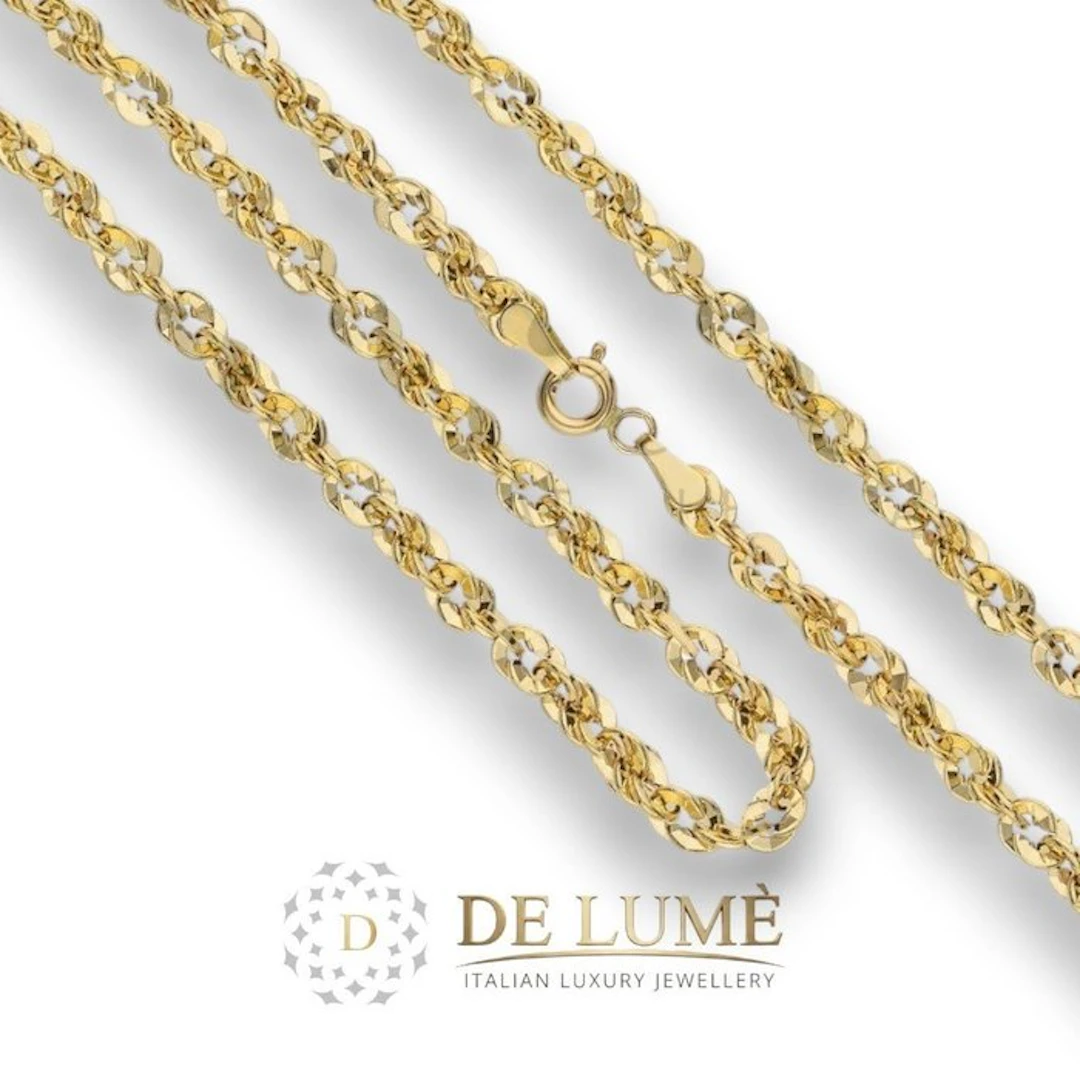Necklace - 18 kt. Yellow gold - Cuban link 40 cm 18k 5.4 g