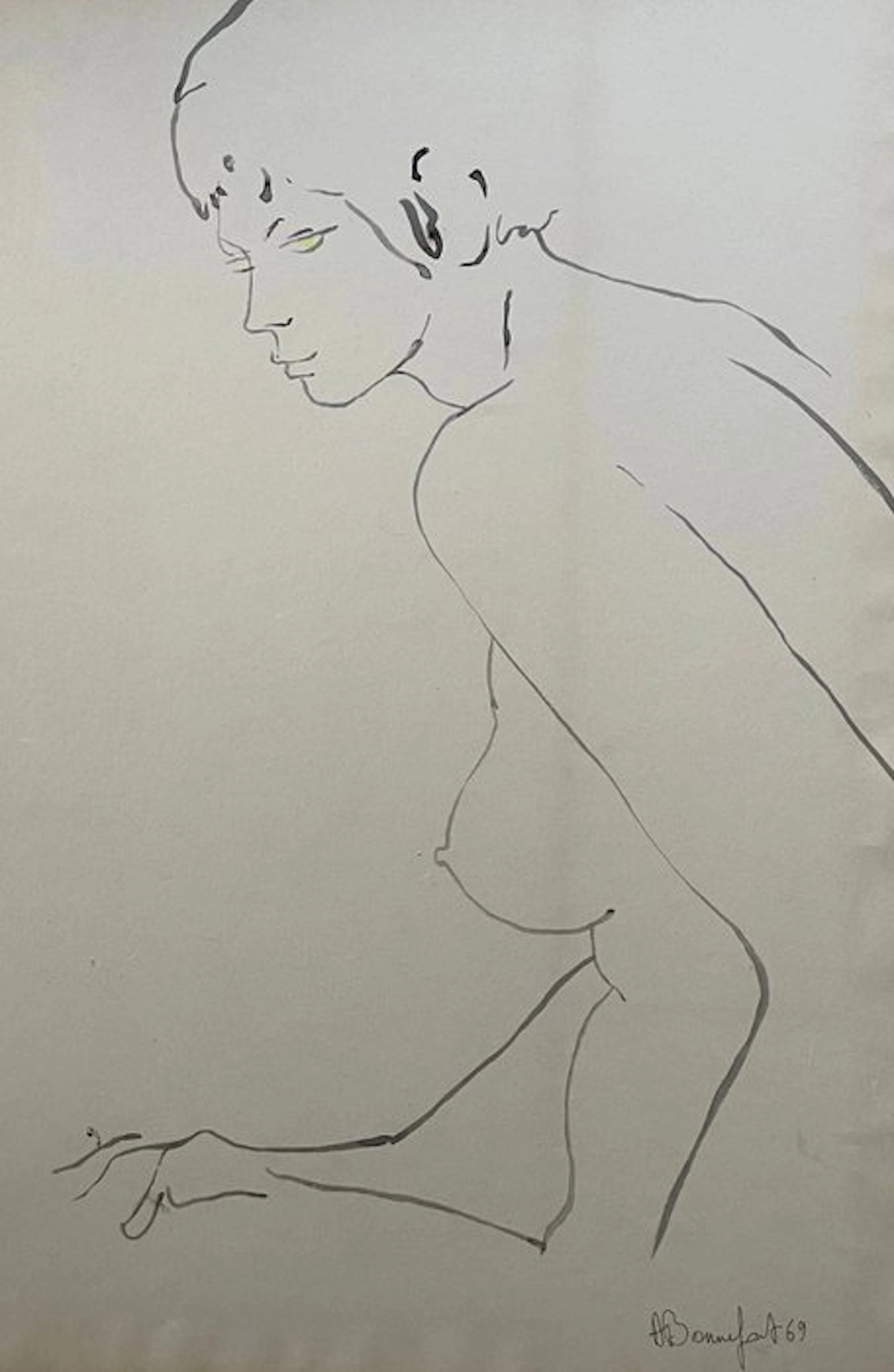 Alain Bonnefoit (1937) - Original drawing