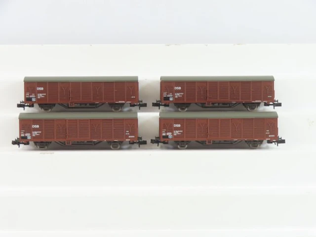 Minitrix N - 15663 - Model train freight wagon set (2)...