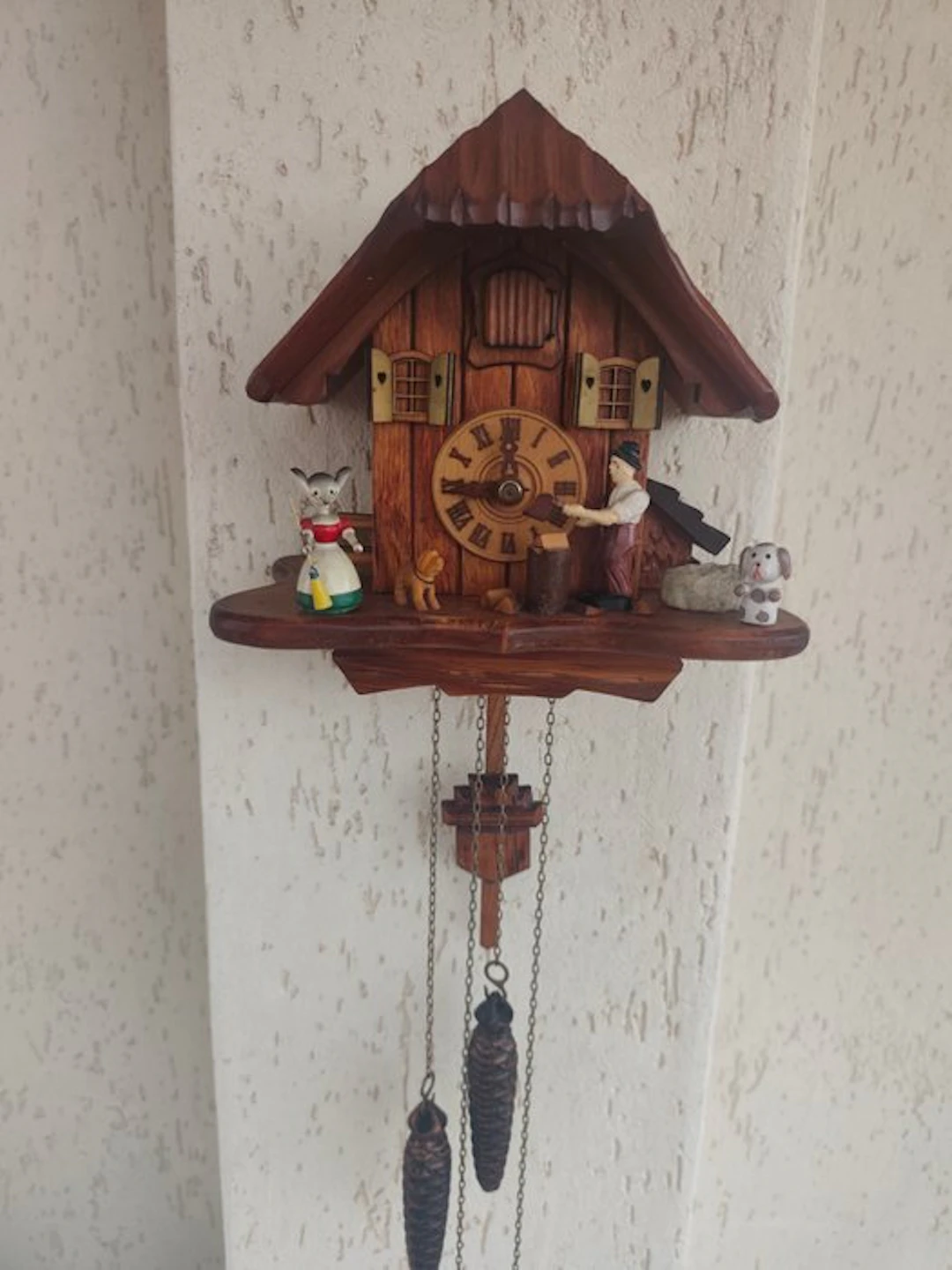 Cuckoo clock Contemporary - Hardwood - 1960-1970 - Cuckoo the Woodcutter