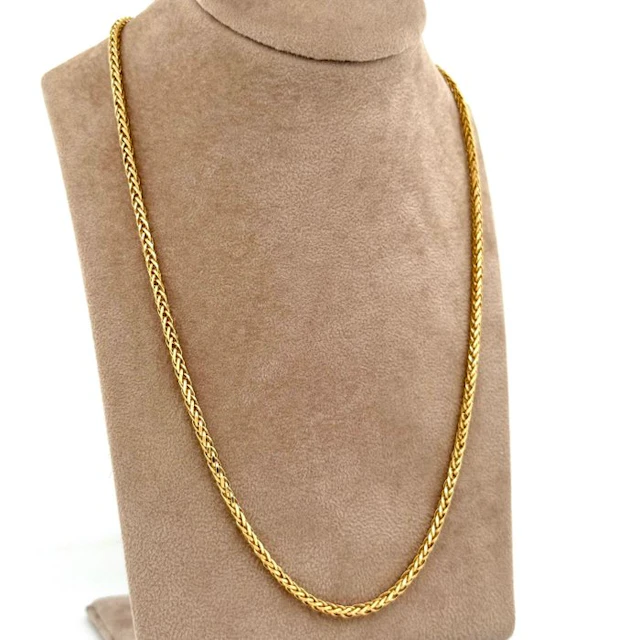 Necklace - 18 kt. Yellow gold - Spiga - 60 cm