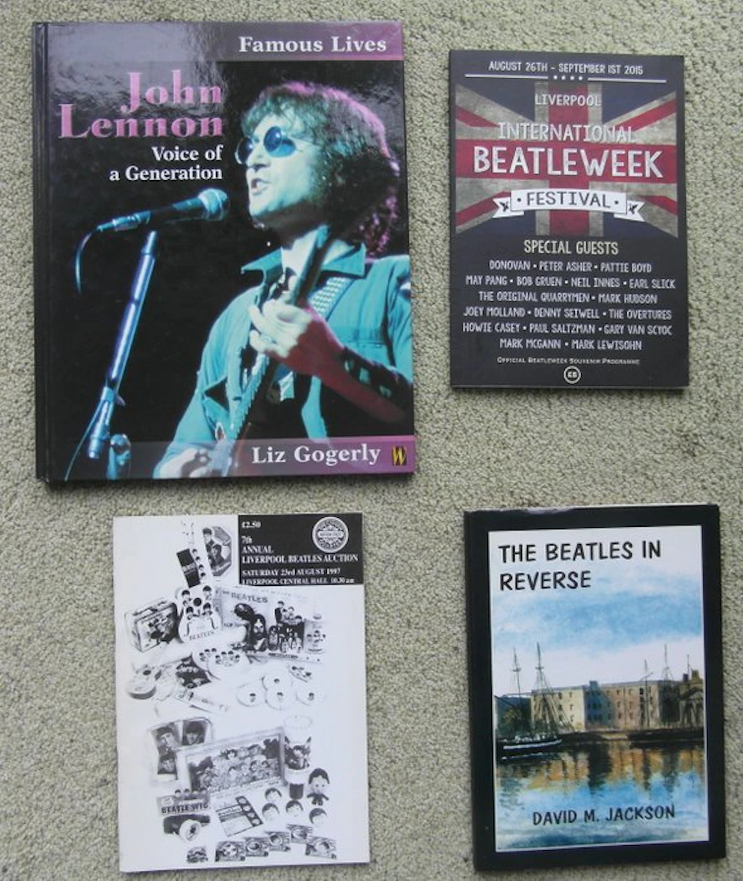 Beatles, John Lennon - Book, Programme, Beatles Memorabilia Books & Catalogs