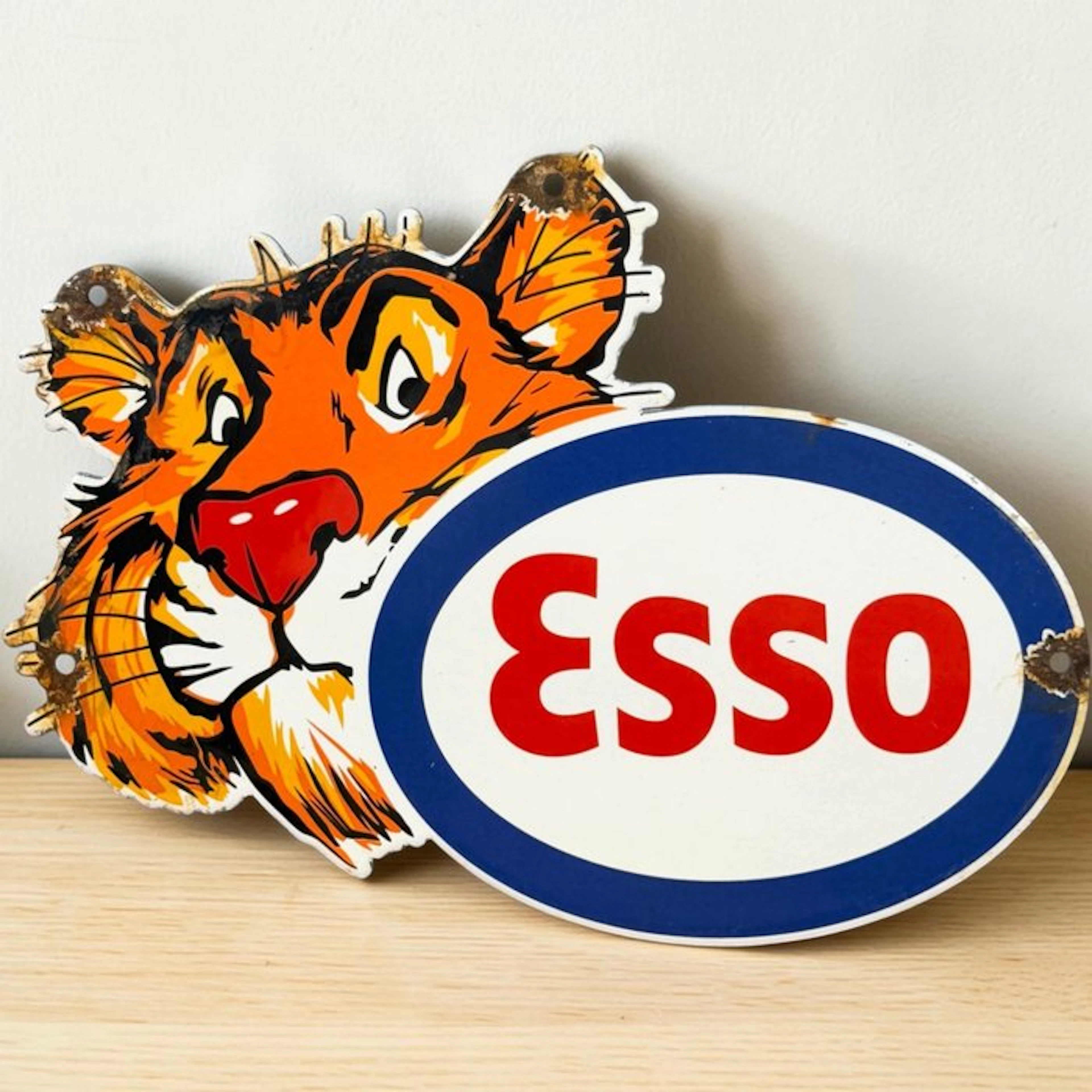 Esso - Enamel plate - Enamel
