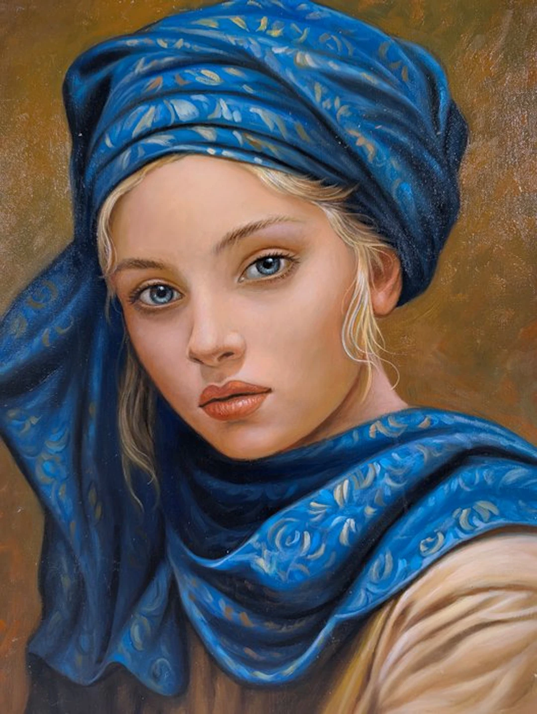 Giorgio Vitale (XX-XXI) - Ragazza con turbante blu