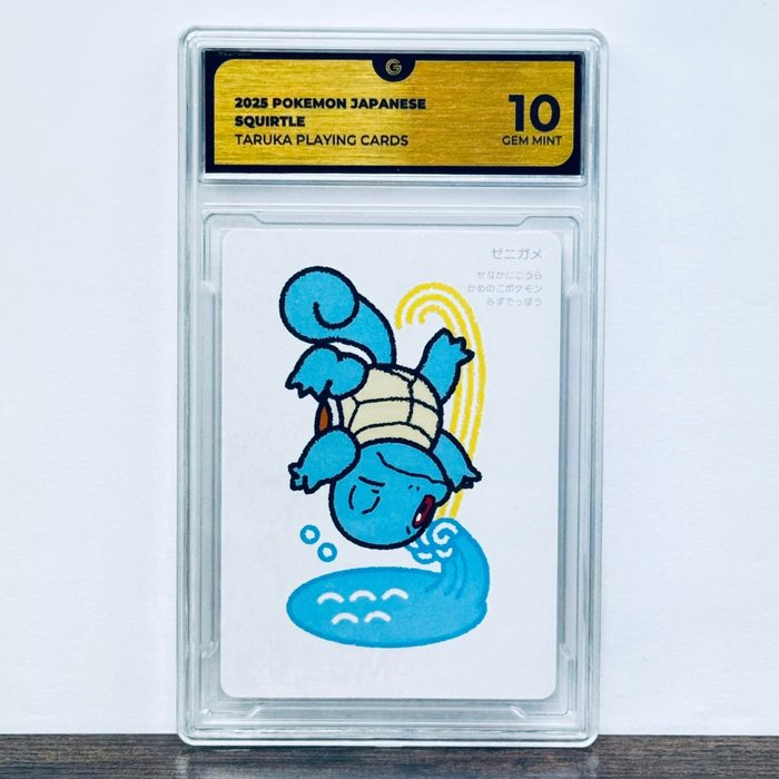 Pokmon Graded card - Squirtle Taruka Playing Cards - Pokmon - GG 10 |  Barnebys