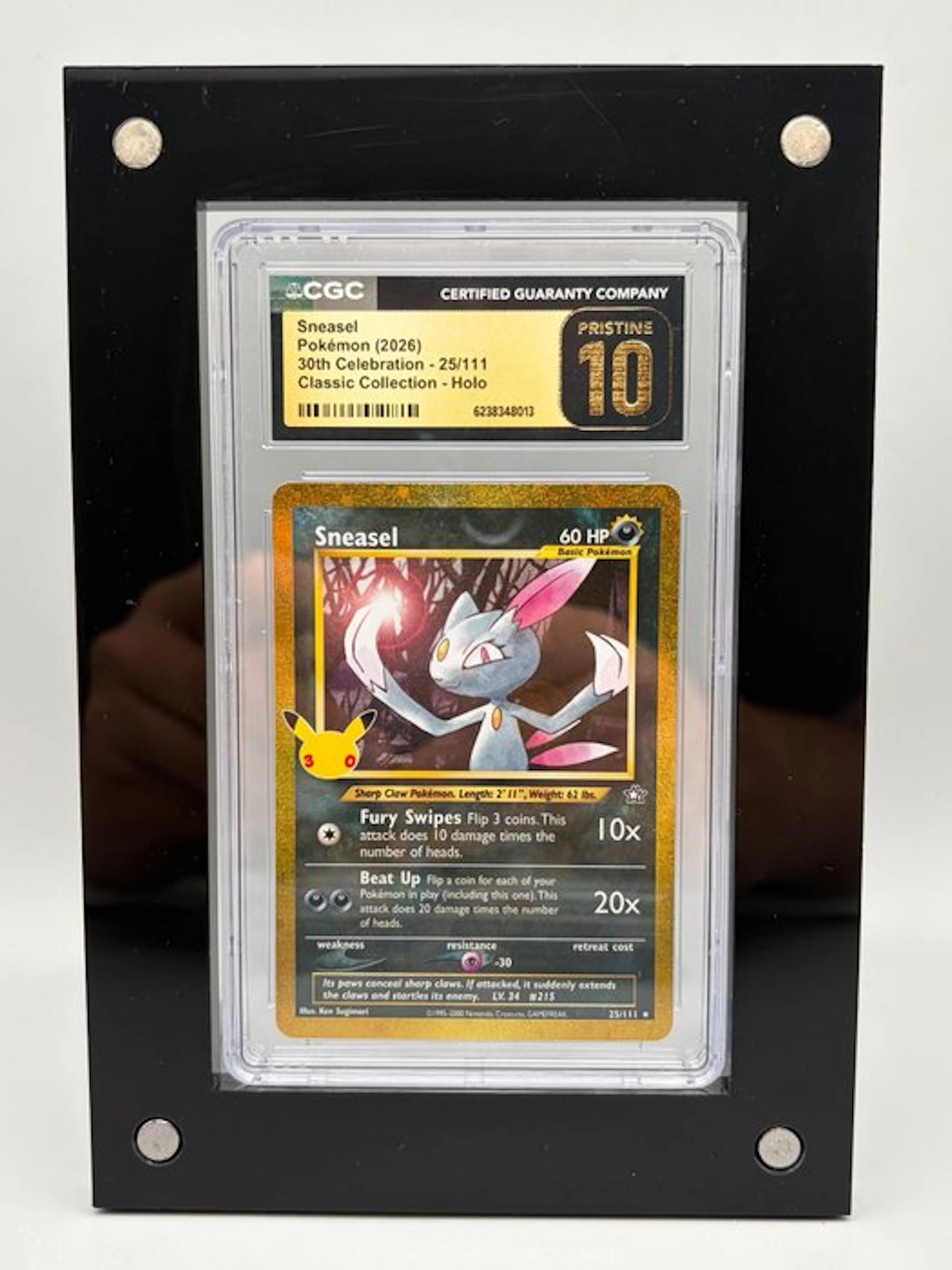 Pokémon - 1 Graded card - Sneasel - 30th Celebration...