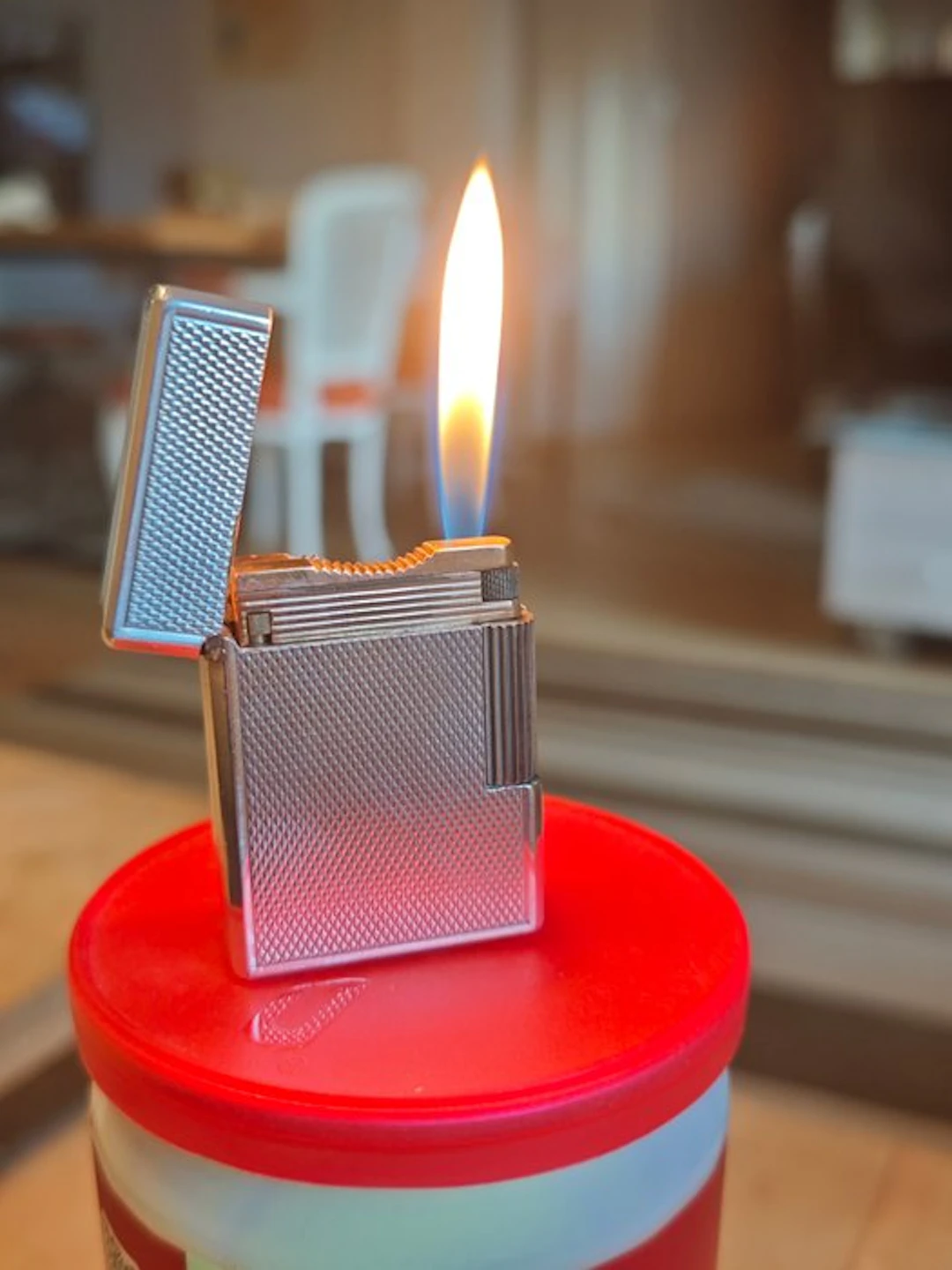 S.T. Dupont - Ecridor - Pocket lighter - Silver plated
