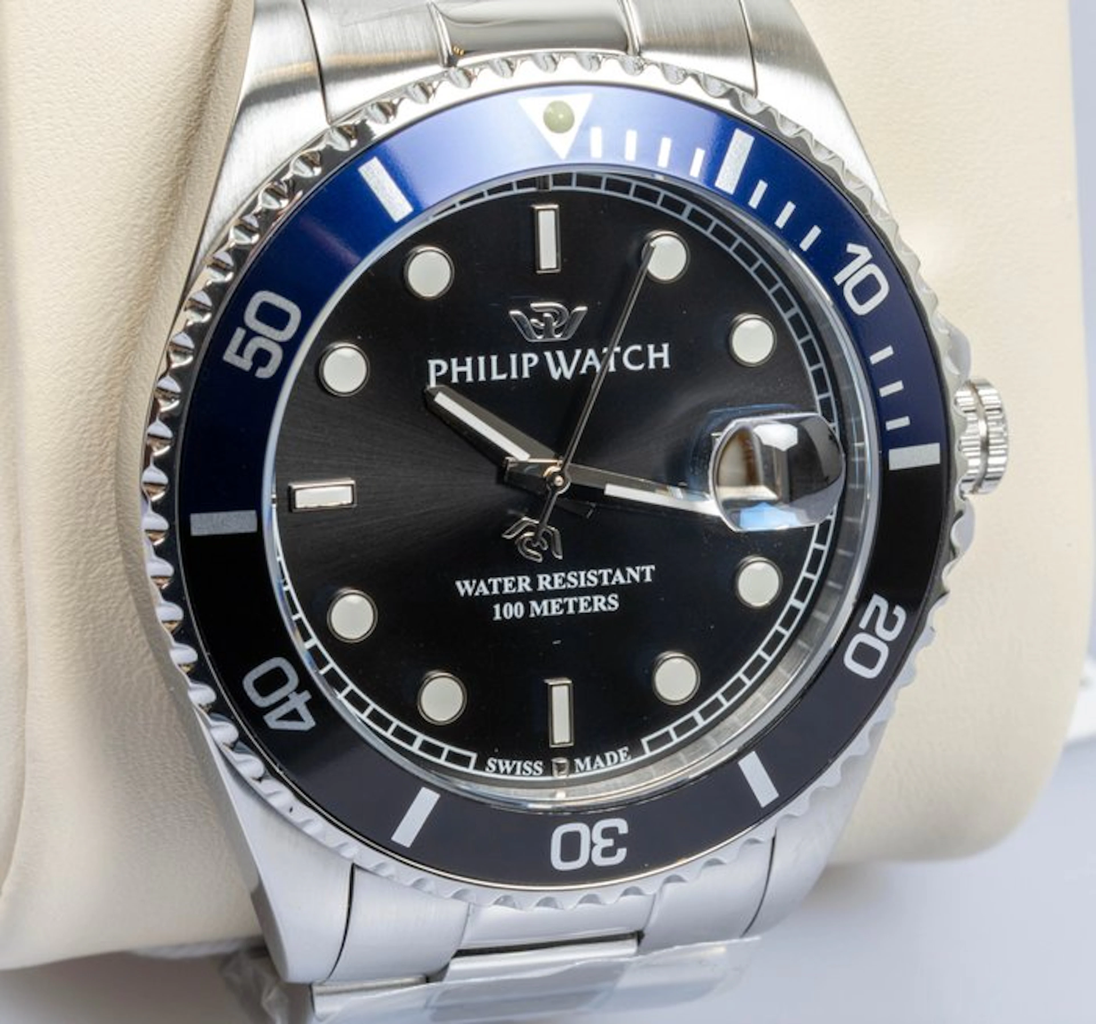 Philip Watch - Caribe Sport - Blue/black - Swiss Made...