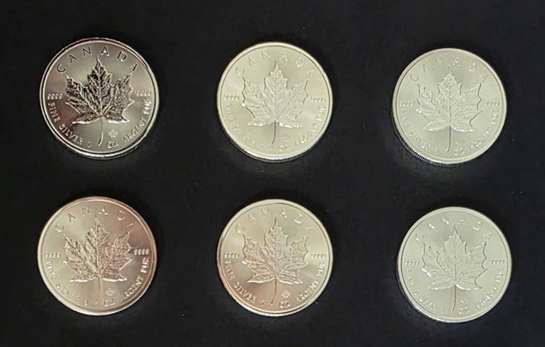 Canada. 5 Dollars 2017 Maple Leaf, 6 x 1 Oz