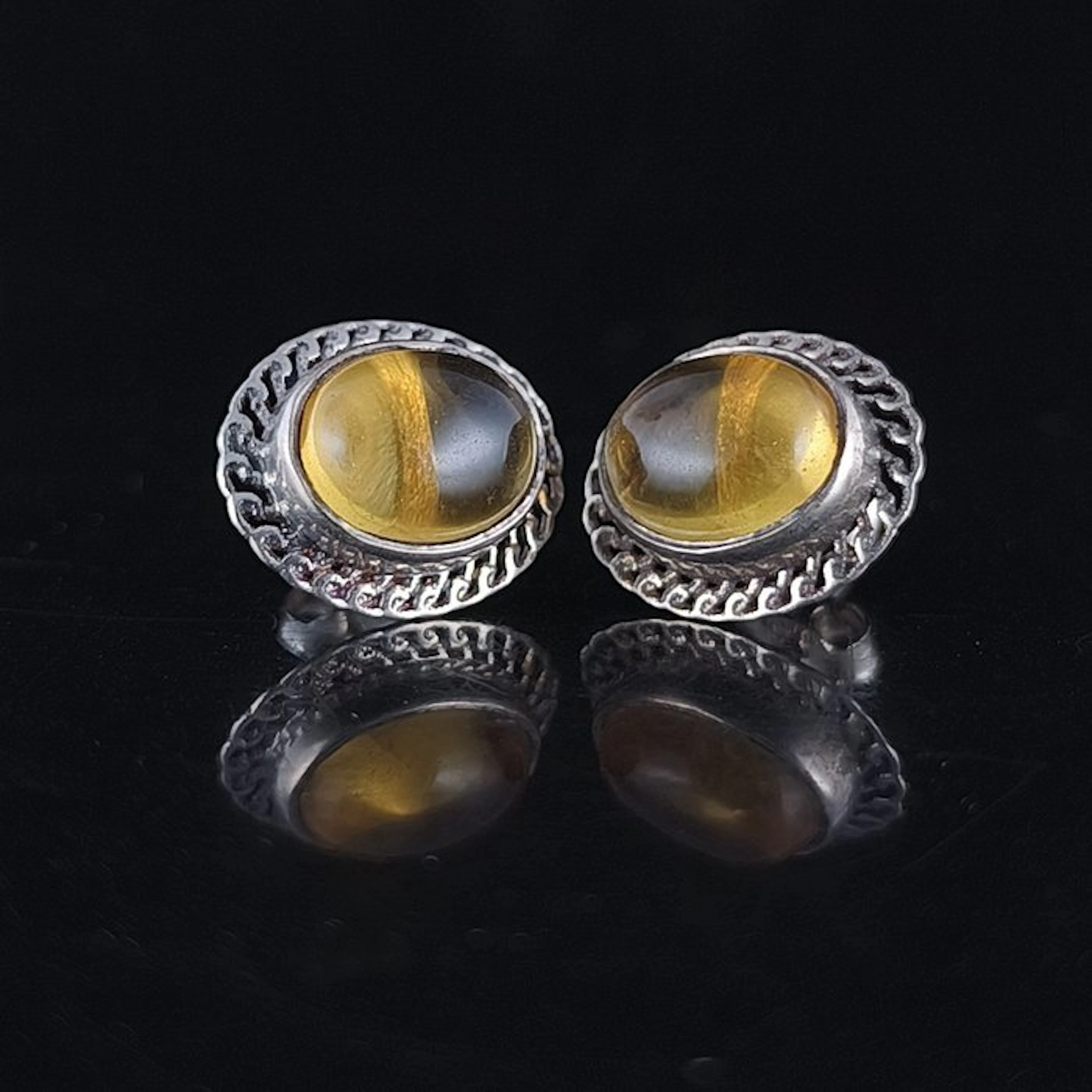 Citrine - Silver - Earrings - Magnet for Opportunities