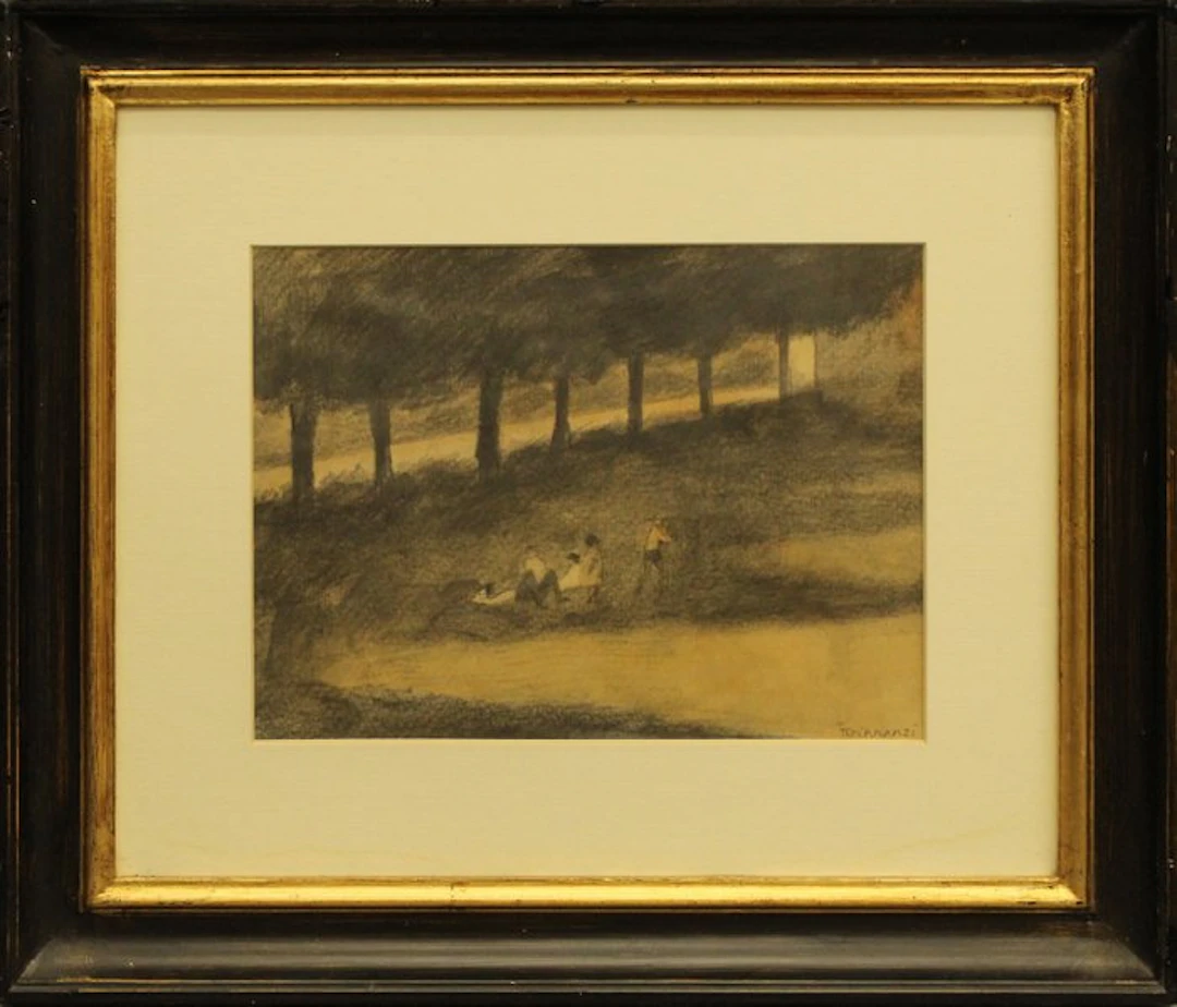 Nino Tirinnanzi (1923-2002) - Ragazzi nel parco