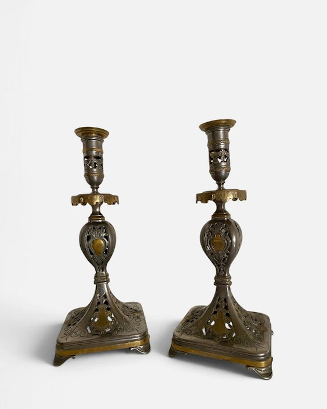 Taperstick - Silver and Gold - Napoleon III