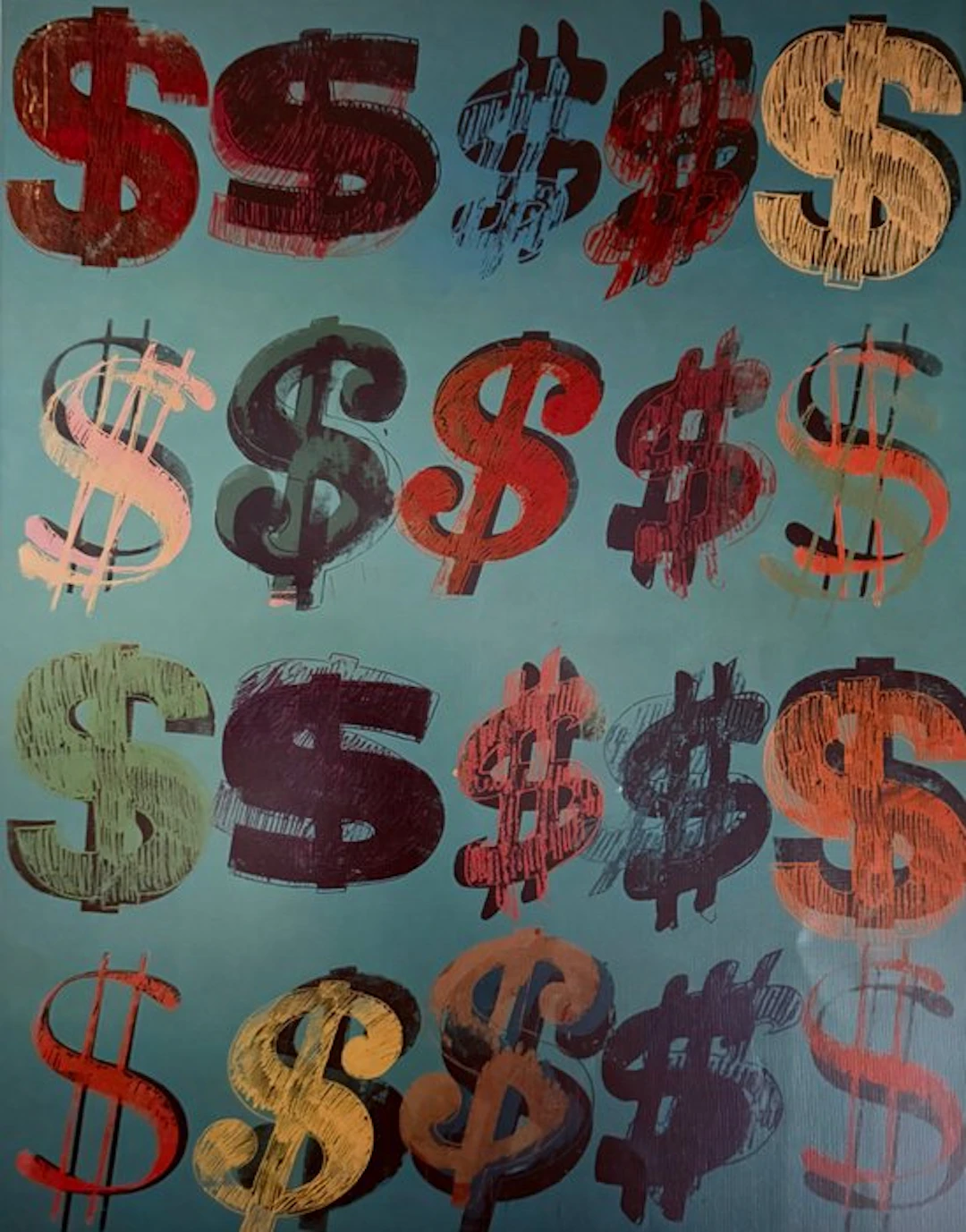 Andy Warhol - “Dollar Signs by Andy Warhol, 1981”.