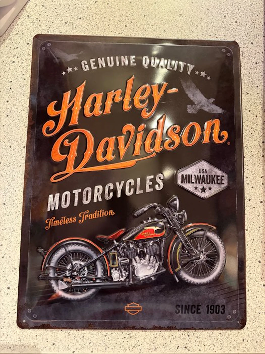 Harley-Davidson - Harley-Davidson HD Motorcycles - Sign - Metal
