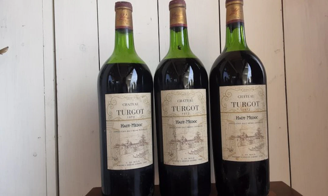 1972 Château Turgot - Haut-Médoc, Bordeaux - 3 Magnums (1.5L)