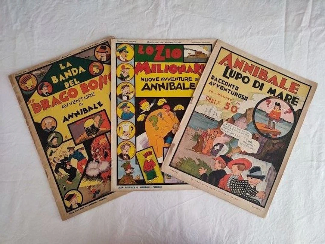 Annibale nn. 1/3 - Serie Completa Originale - 3 Comic - 1935/1936