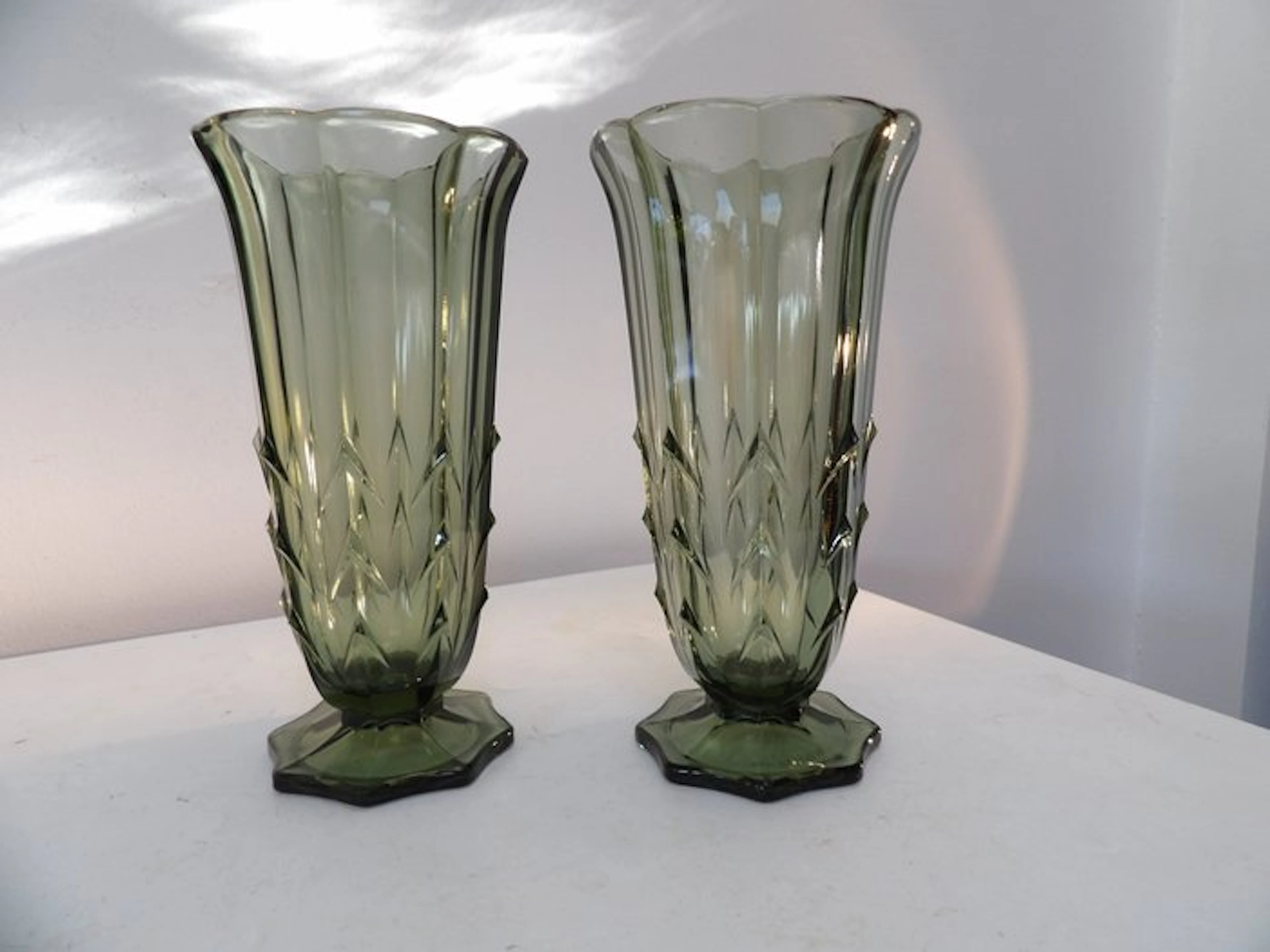 Val Saint Lambert - Charles Graffart - Vase (2) - Mirandole - Glass