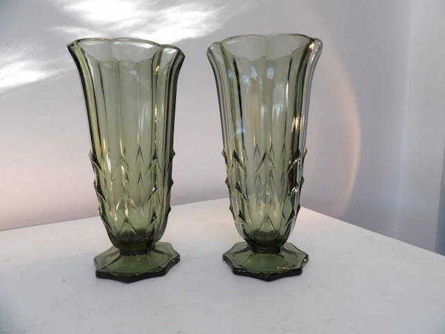 Val Saint Lambert - Charles Graffart - Vase (2) - Mirandole - Glass