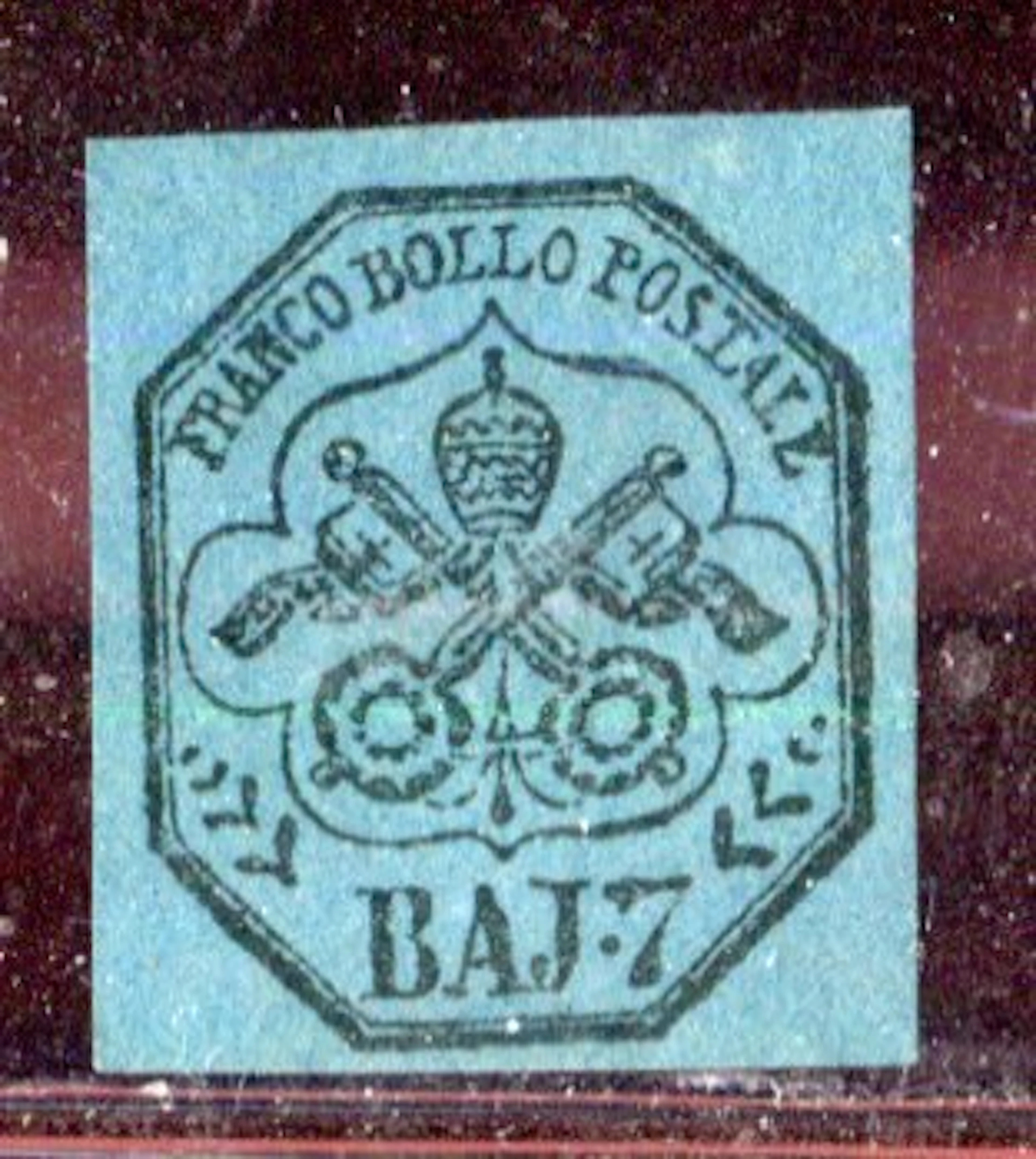 Italian Ancient States - Papal State 1852 - 7 baj new. - Sassone 8.