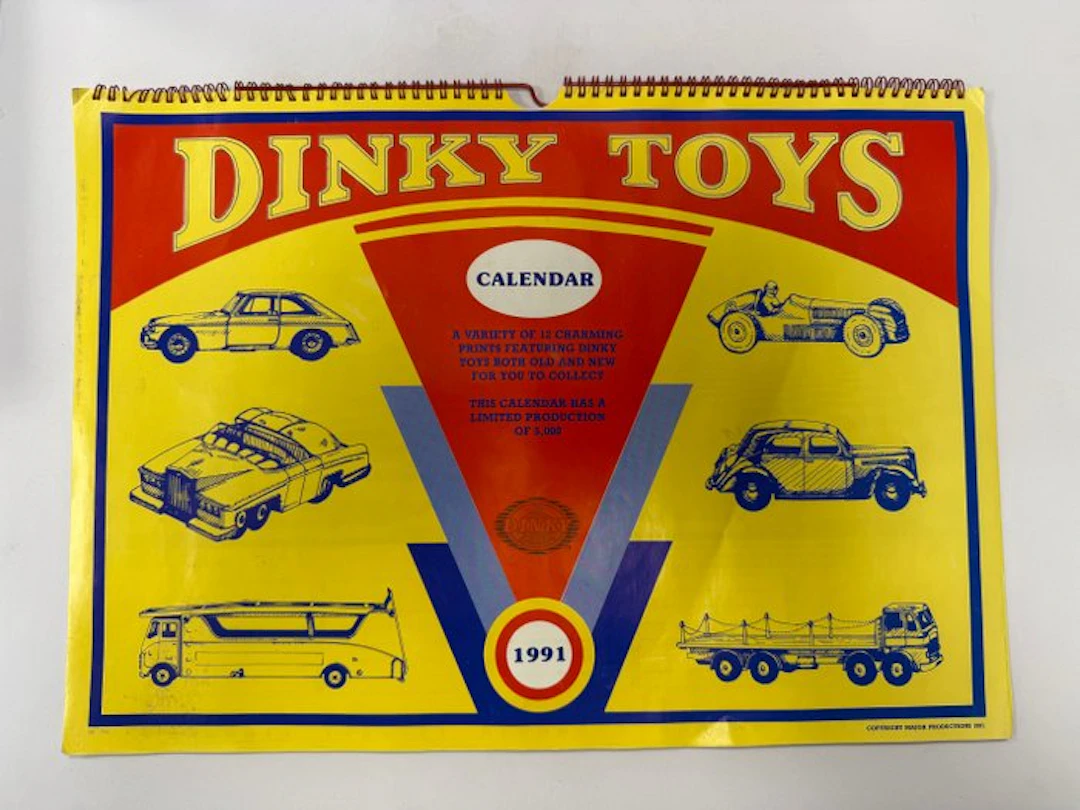 Dinky Toys - Model car - 1991 Year Calendar