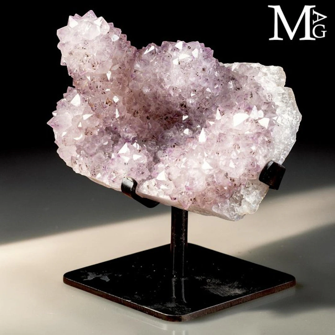 Rare Uruguayan Stalactitic Amethyst Druse - Delicate...