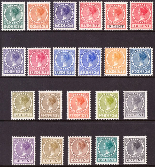 Netherlands 1926 - Queen Wilhelmina 'Veth with watermark'...