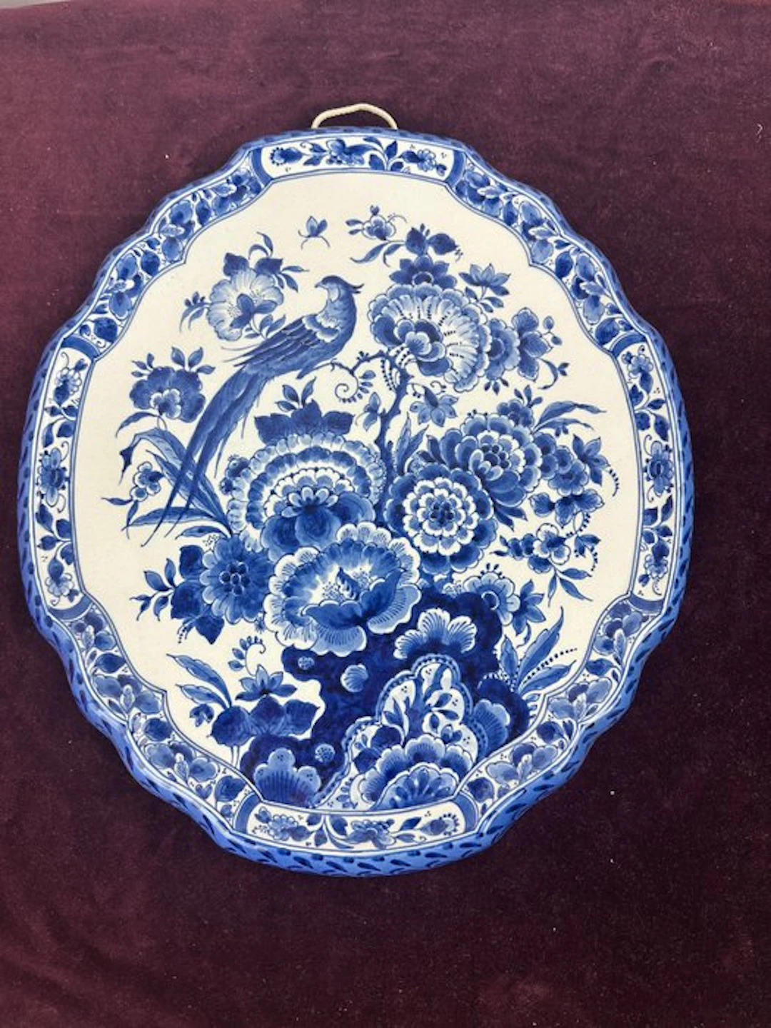 Royal Delft - C. Oonk - Wall plate - Earthenware - Hand-painted wall plate