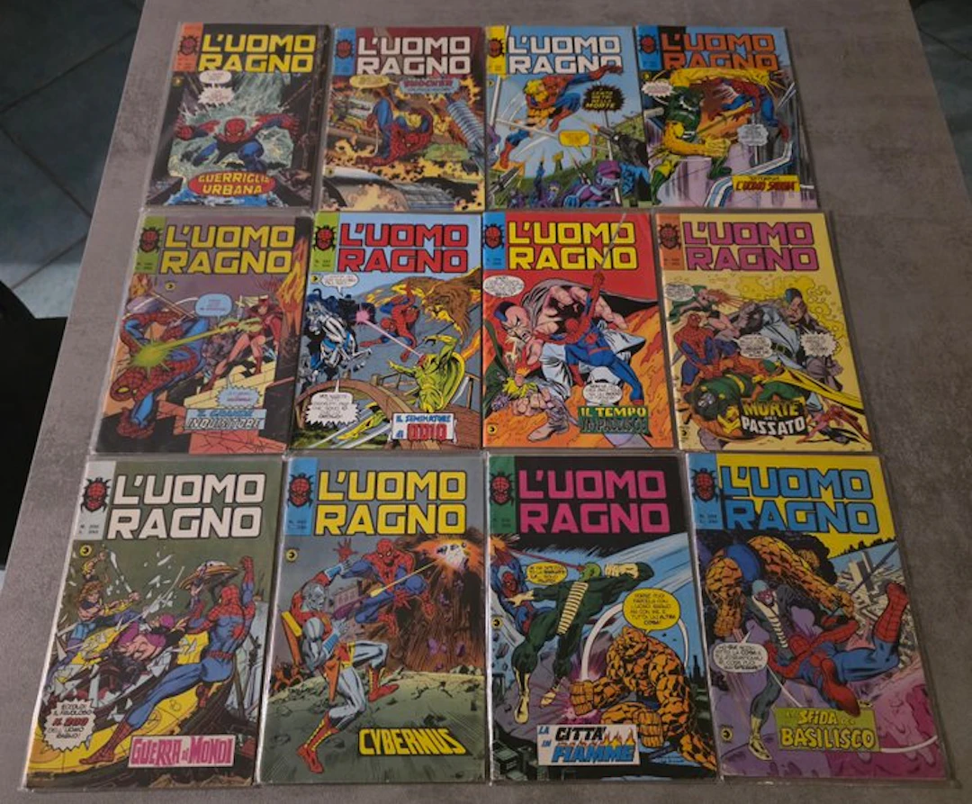 Uomo Ragno n. 191/203 - sequenza completa - 12 Comic - First edition - 1970