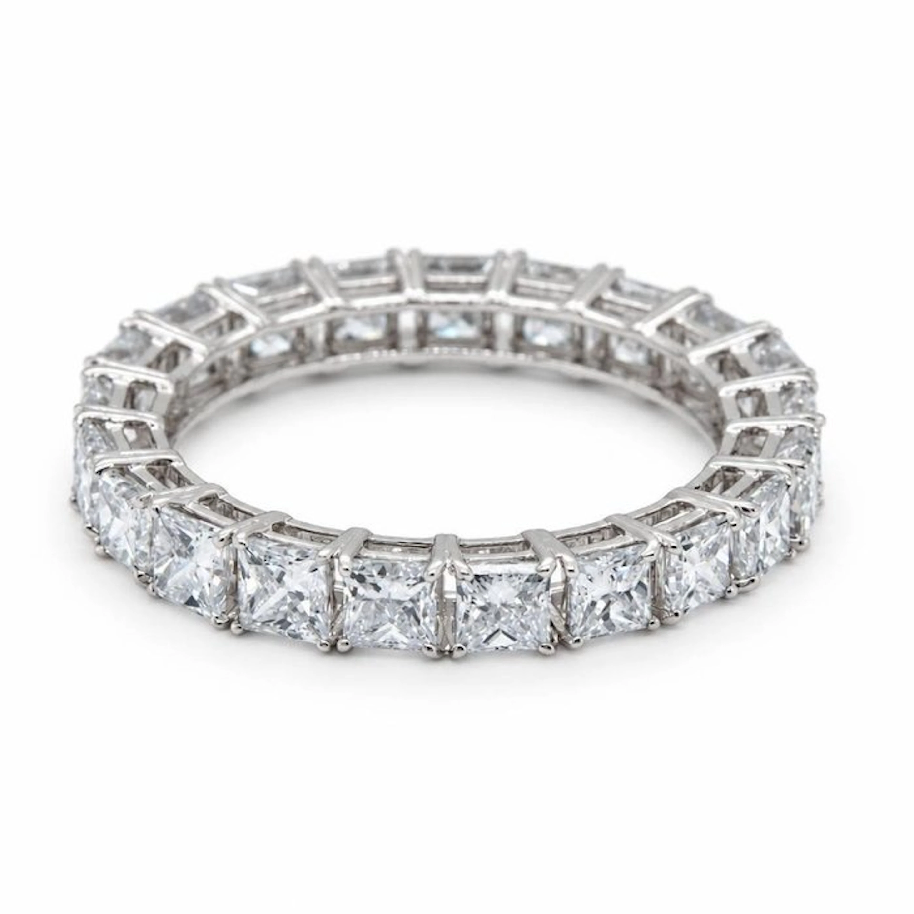 No reserve price - Ring - 14 kt. White gold - 2.97ct. tw. Diamond (Lab-grown)