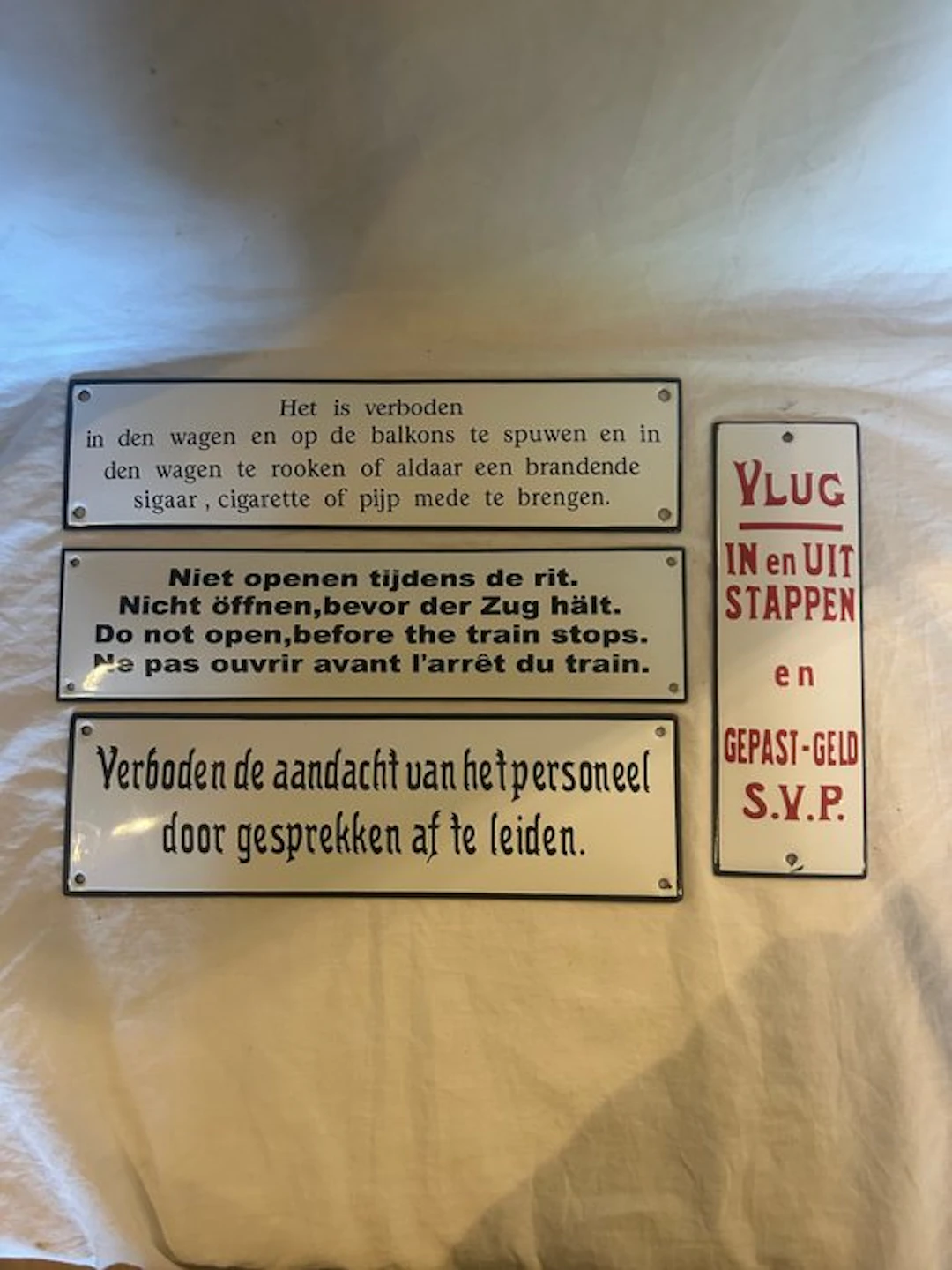 Enamel signs / train - Enamel sign (4) - Enamel