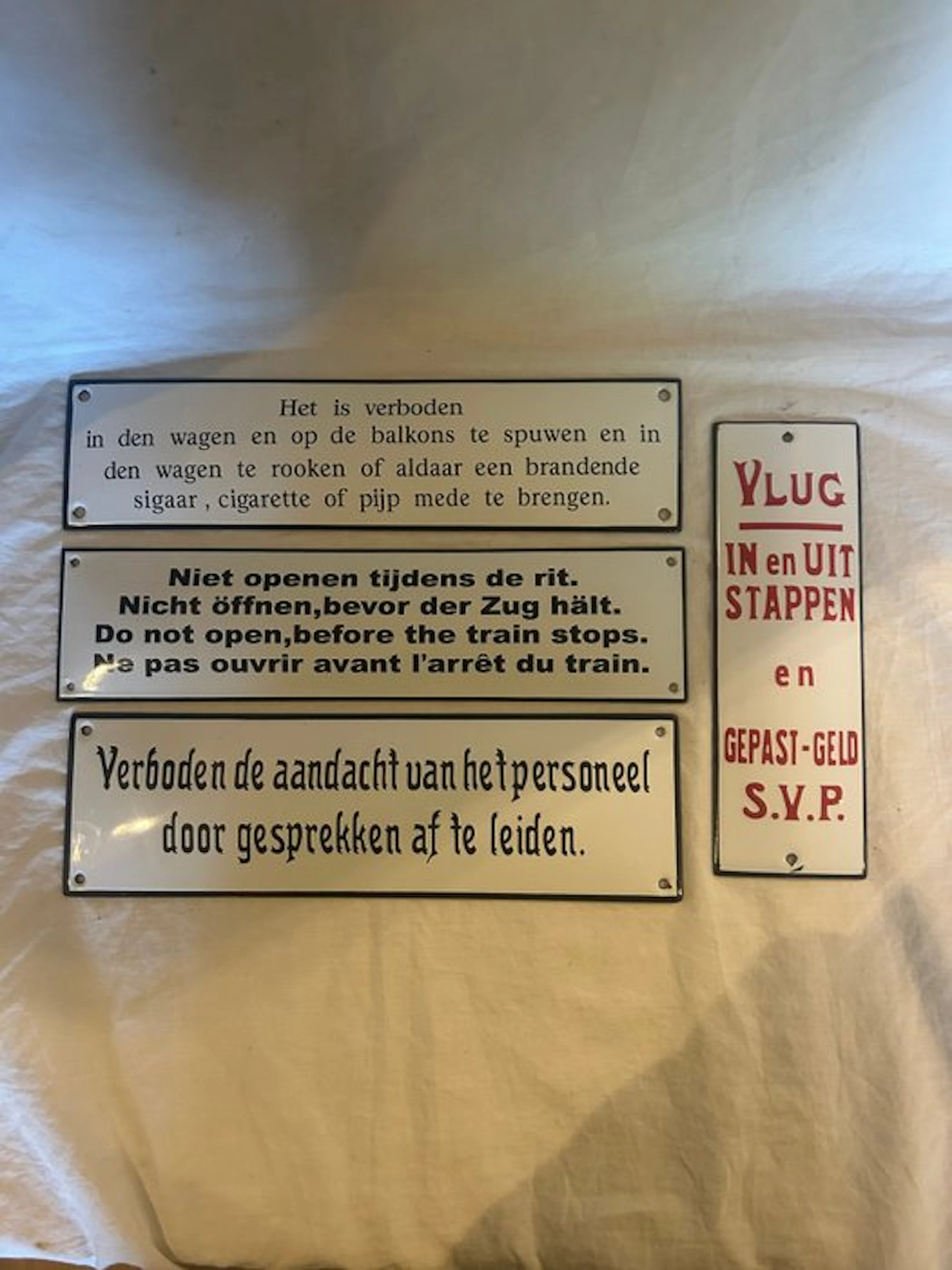 Enamel signs / train - Enamel sign (4) - Enamel