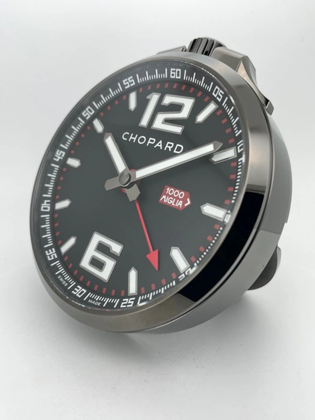 Table clock - Chopard - Contemporary Steel - 2010-2020 - Mille Miglia