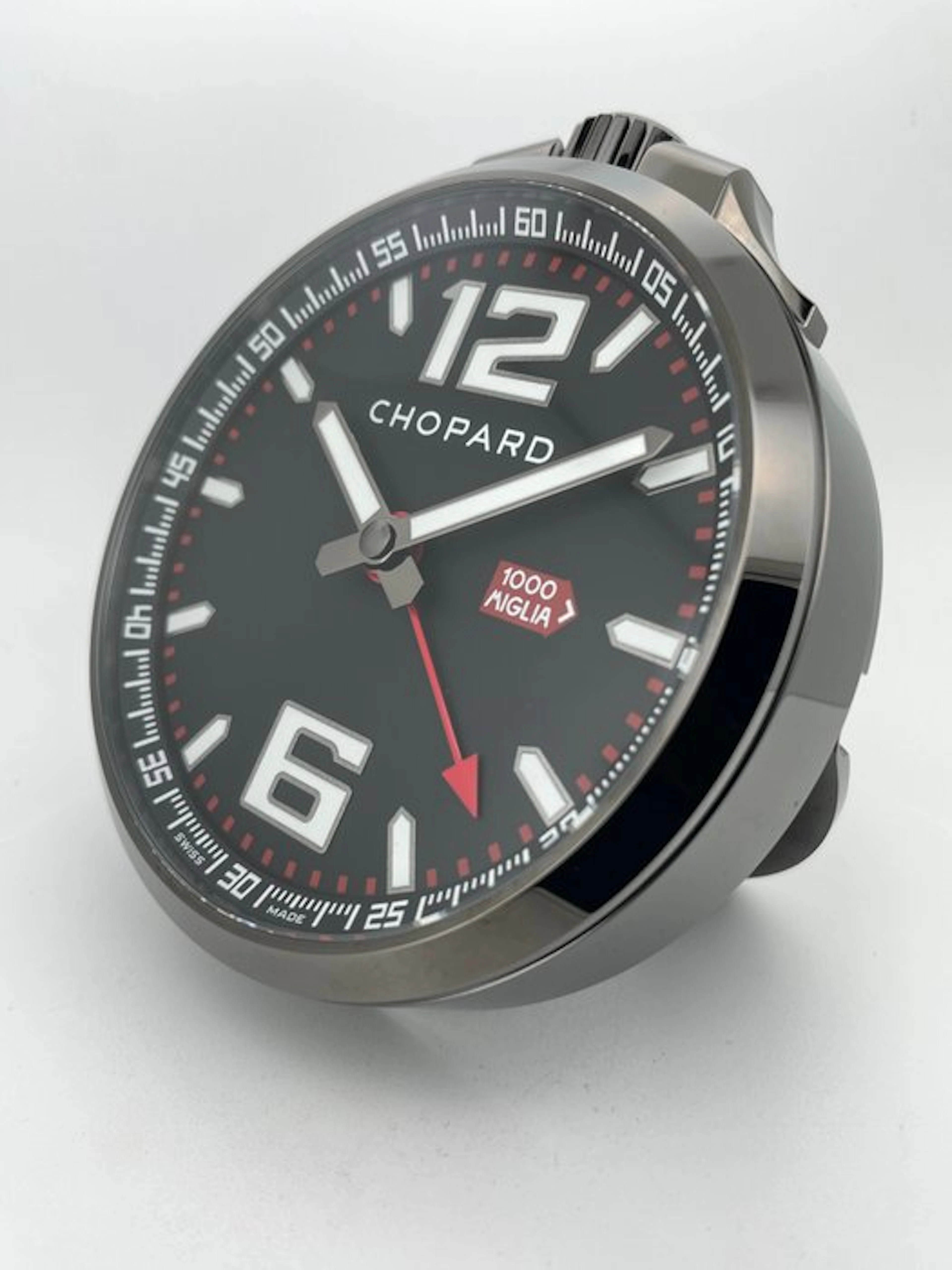 Table clock - Chopard - Contemporary Steel - 2010-2020 - Mille Miglia