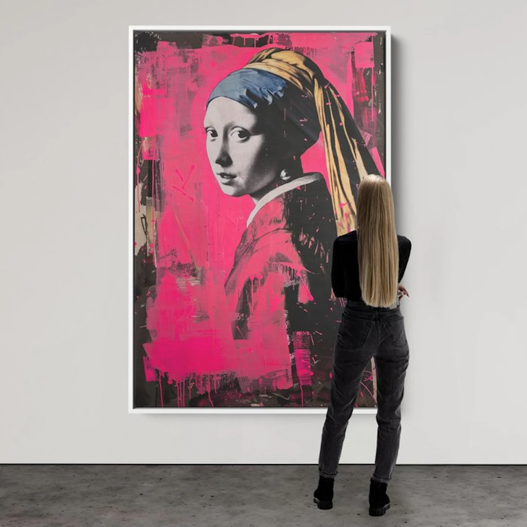Dine Chanima (XX-XXI) - Girl with a Pearl in Spray Art