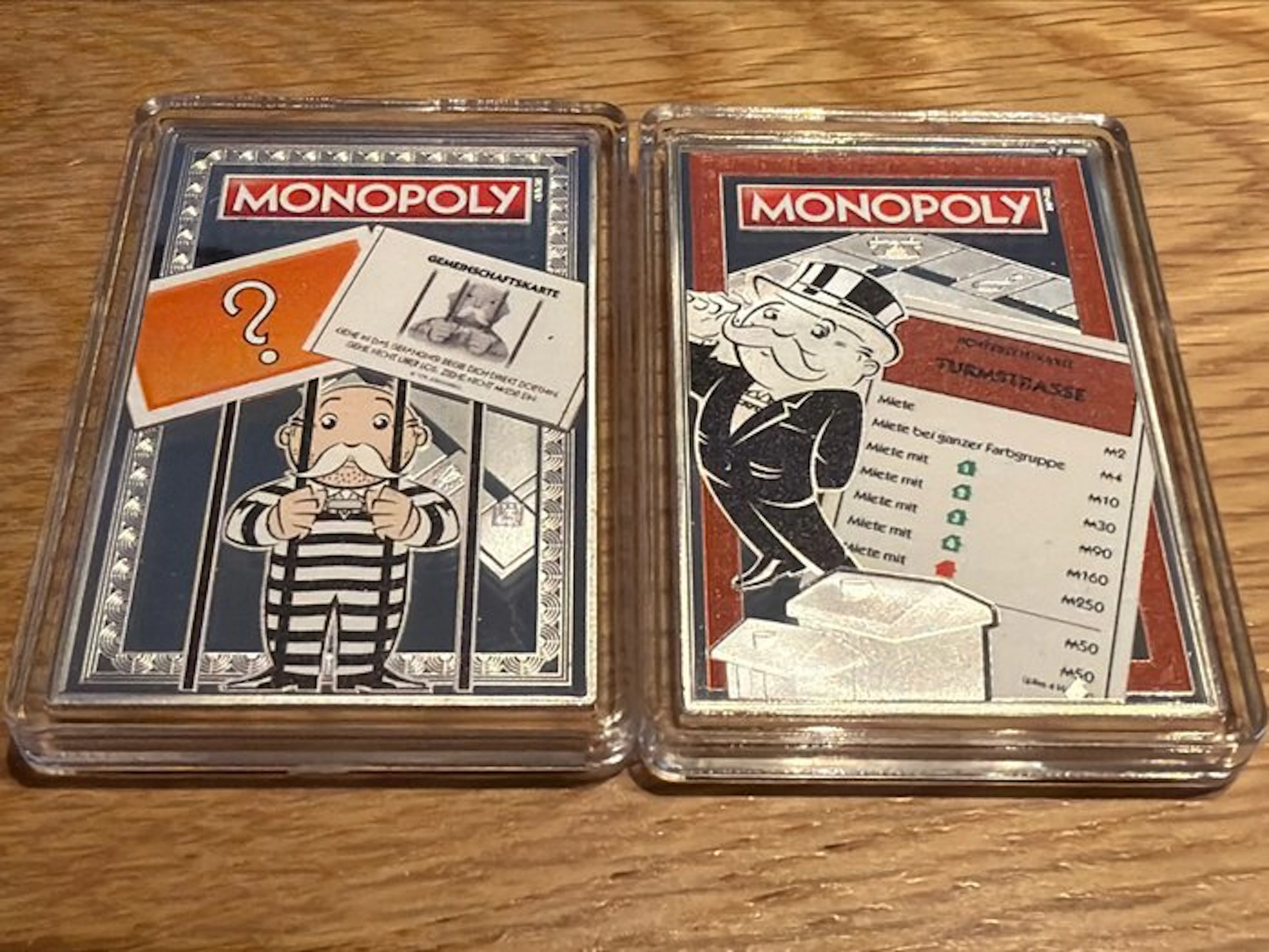 World. Medal Monopoly - Gefängnis und Turnstrasse - 2 x 54g (No reserve price)