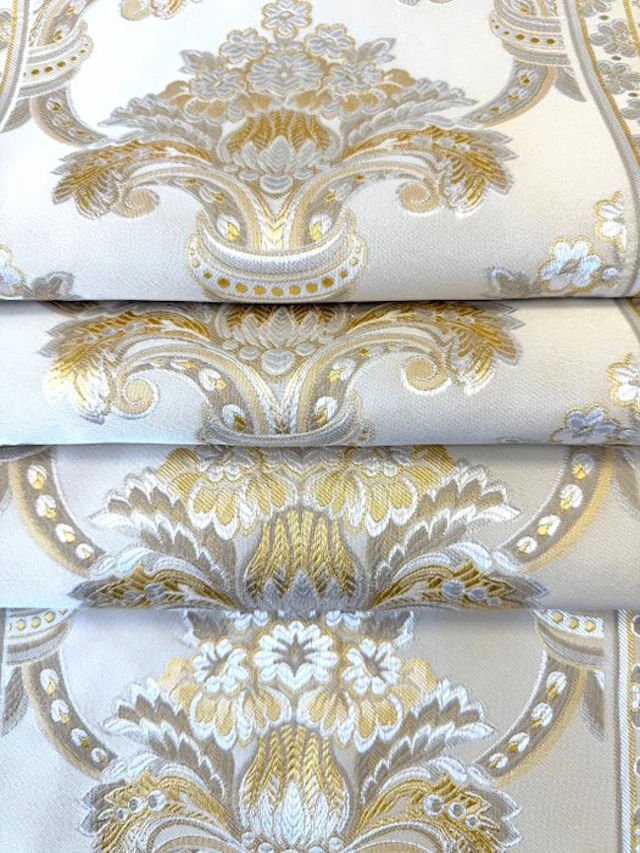 1735★ Fine jacquard fabric with Baroque ornamental...