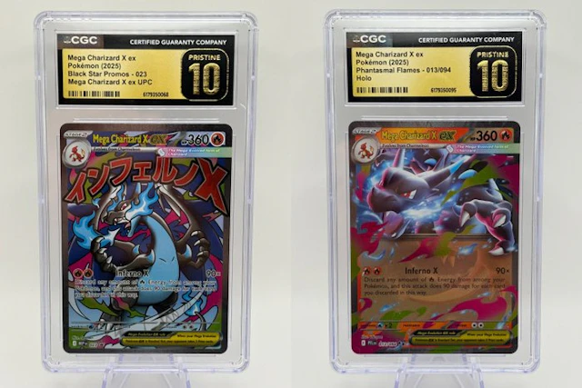 Pokémon - 2 Graded card - Charizard 023 / 013/094 Promo card