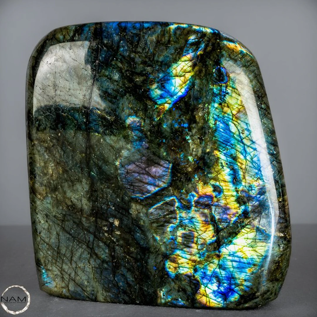 Natural labradorite freeform from Madagascar –...