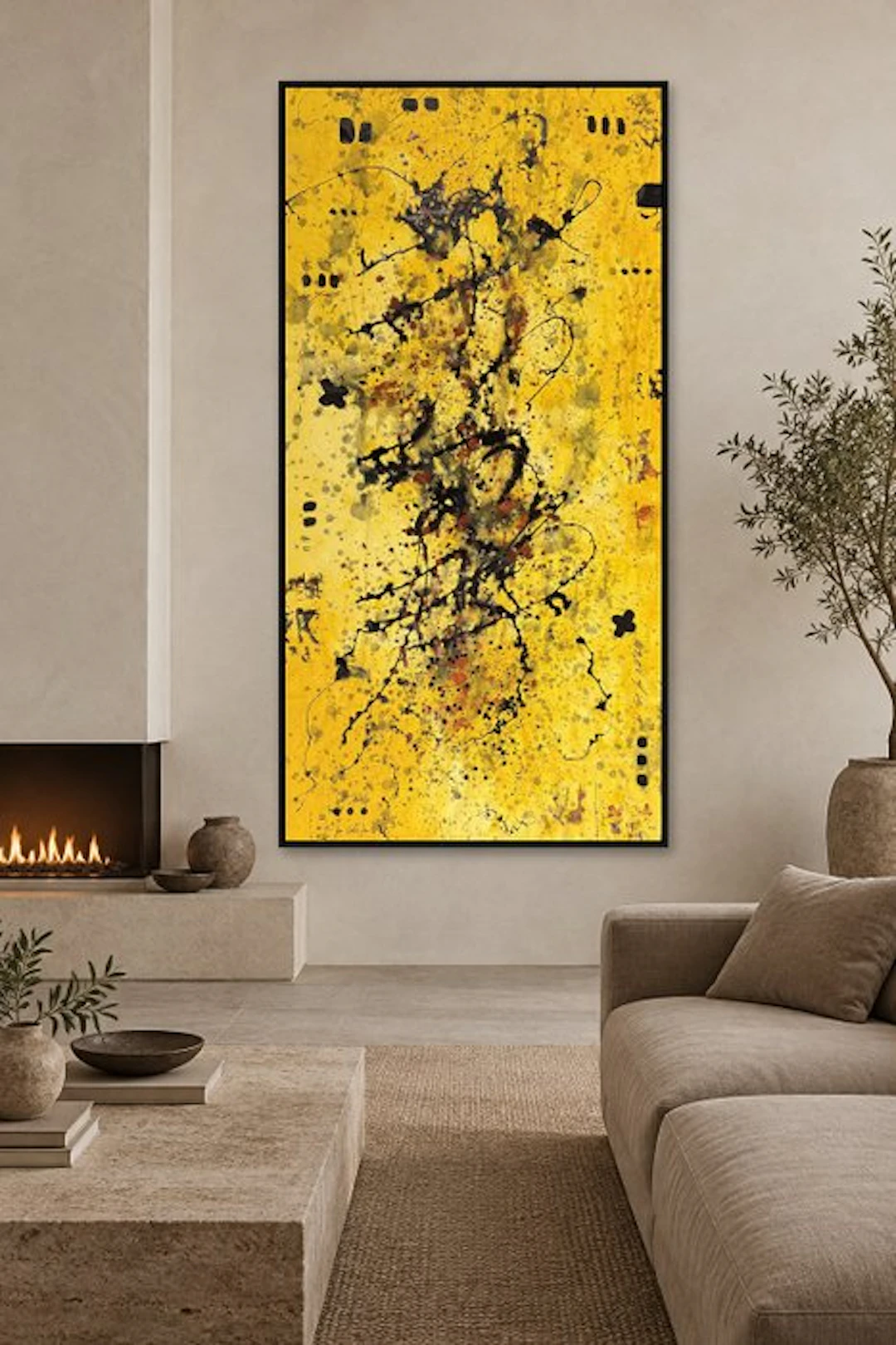 Laura Pinchete - Atón en amarillo. XXXL