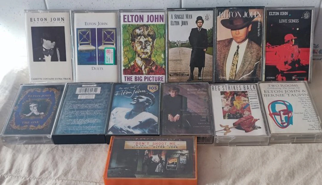 Elton John - Collection of 13 x tapes - Audio cassette - 1973