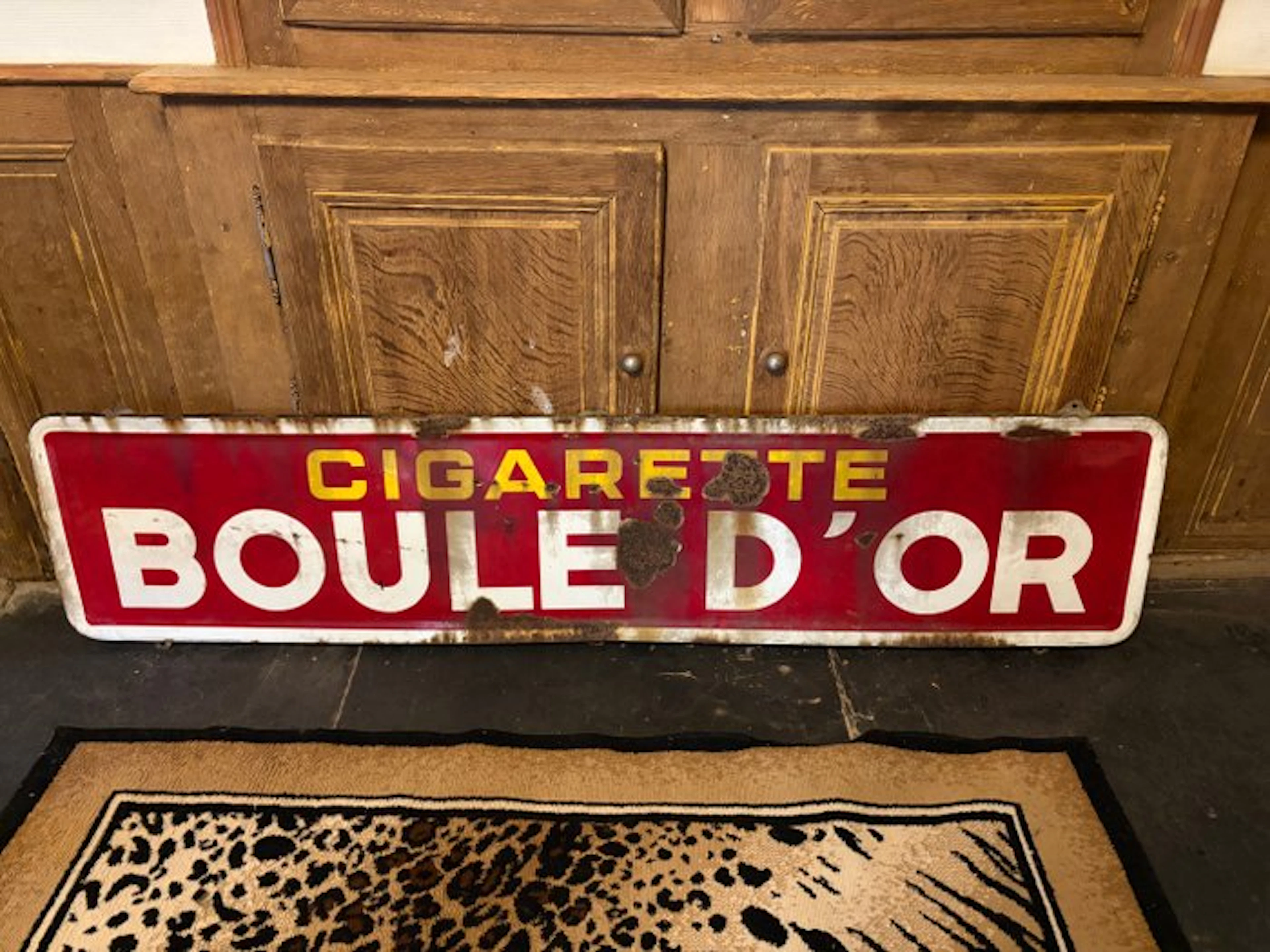 Emaillerie Belge - Original enameled plaque Boule d'Or...