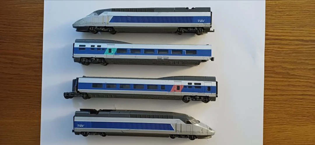 Jouef H0 - Train unit (4) - Four-piece TGV Atlantique - SNCF
