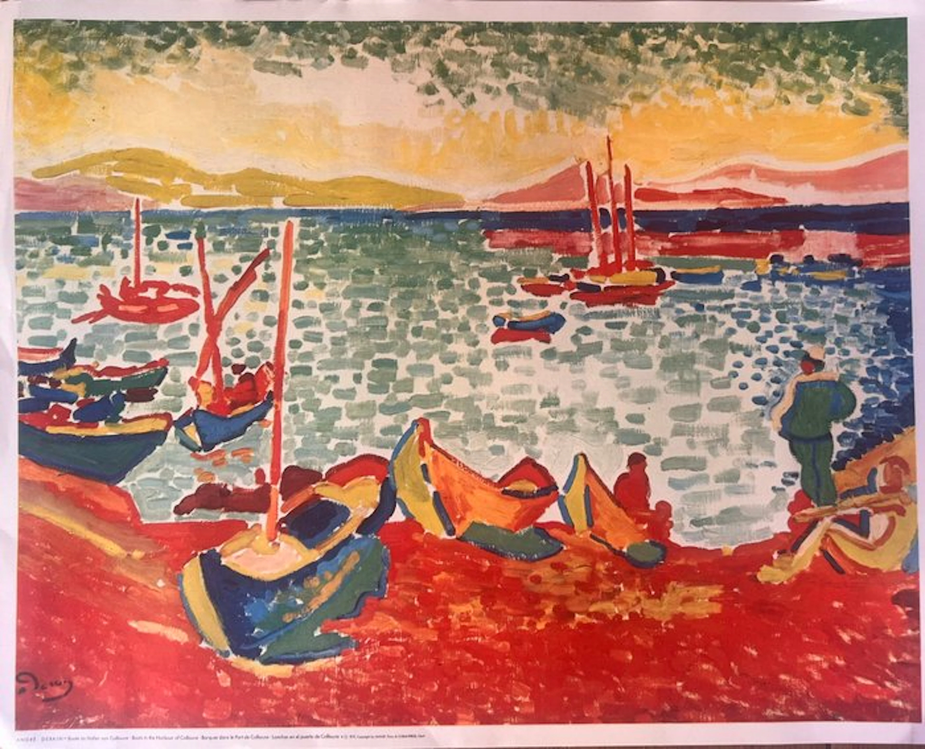 André Derain (1880-1954) - Barques dans le port de Colioure
